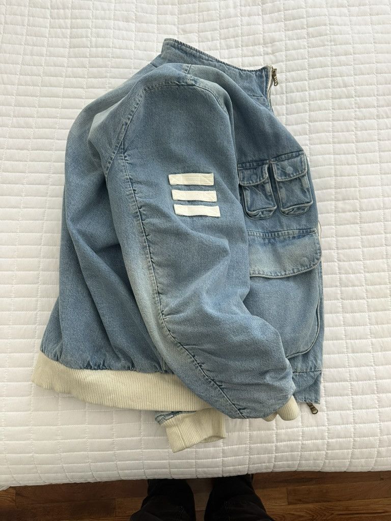 Kith Kith Denim Aviation Bomber Jacket Hosu 2.0 Wash Size US XL / EU 56 / 4 - 14 Thumbnail
