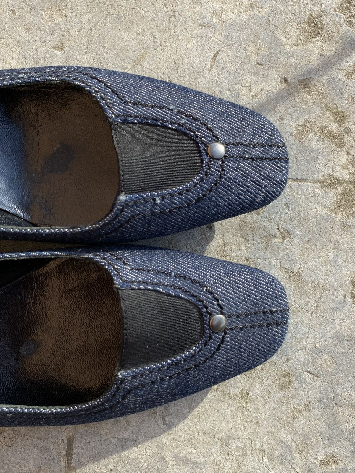 Miu Miu Vintage Miu Miu Denim Low Heel Shoe Size US 5 / IT 35 - 17 Thumbnail