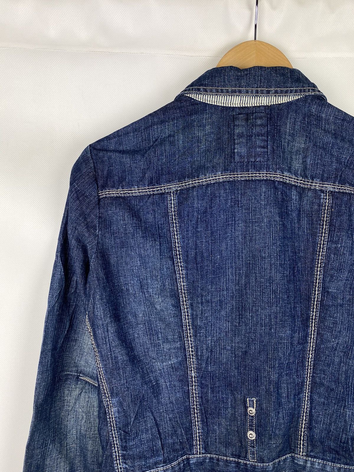 Marithe + Francois Girbaud Marithe Francois Girbaud ladies avant-garde denim jacket Size M / US 6-8 / IT 42-44 - 17 Thumbnail