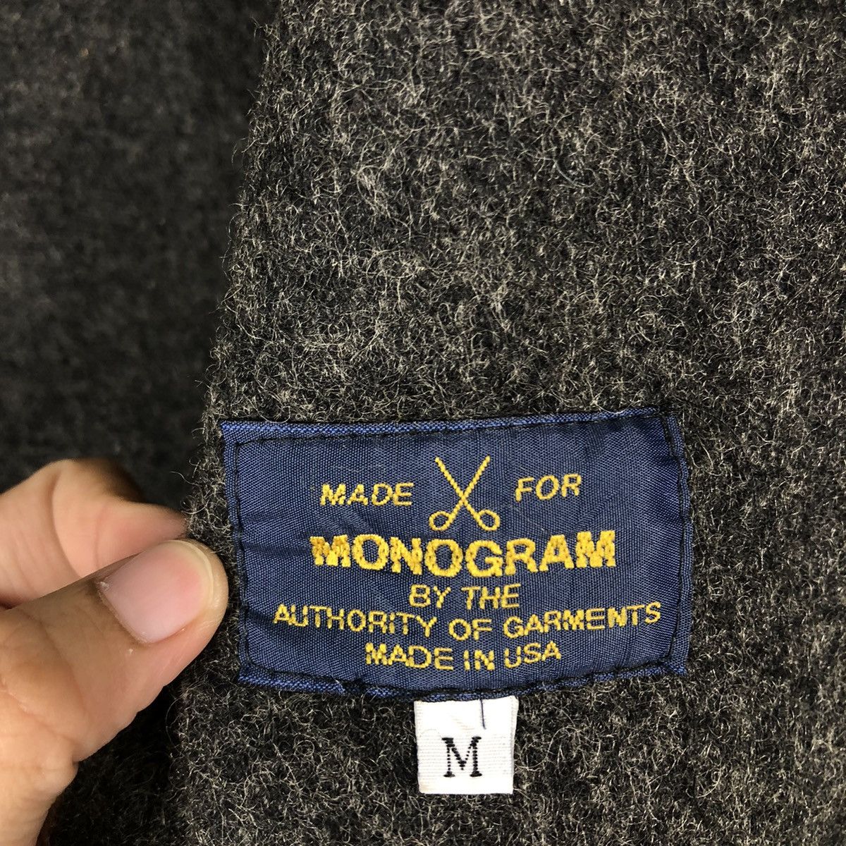 Japanese Brand 🔥90’s Vintage Wool Jacket Monogram Union Made Garments Size US M / EU 48-50 / 2 - 12 Thumbnail