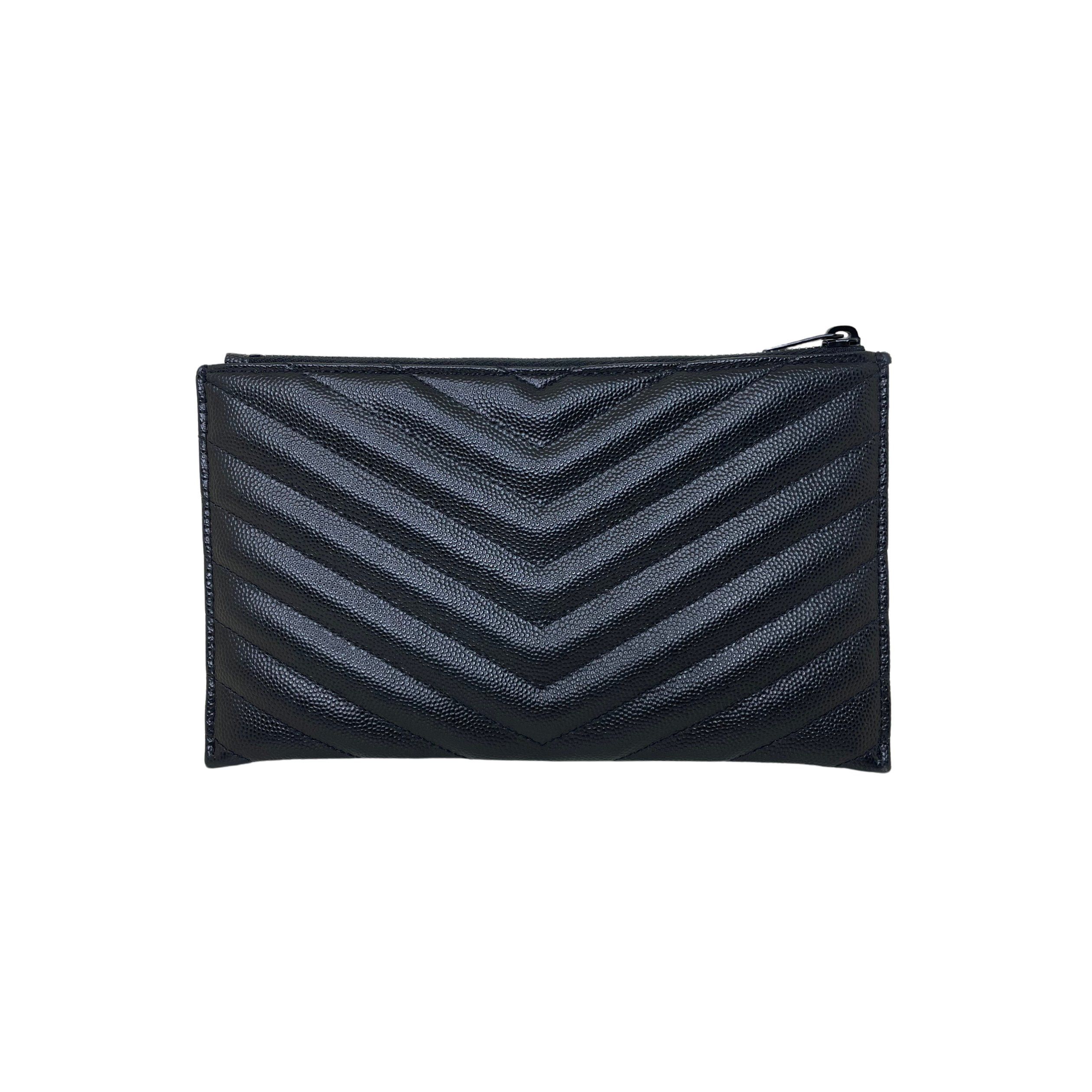 Saint Laurent Paris o1b1hav110325 Size: OS / Cassandre Matelasse Zipped Pouch Size ONE SIZE - 2 Thumbnail