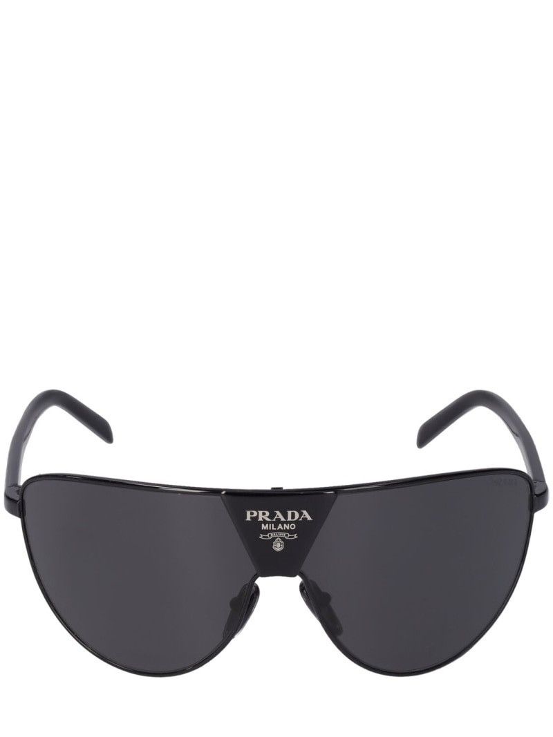 Prada *NEW* PRADA 2025 Wrap Mask Logo Sunglasses runway Size ONE SIZE - 10 Thumbnail