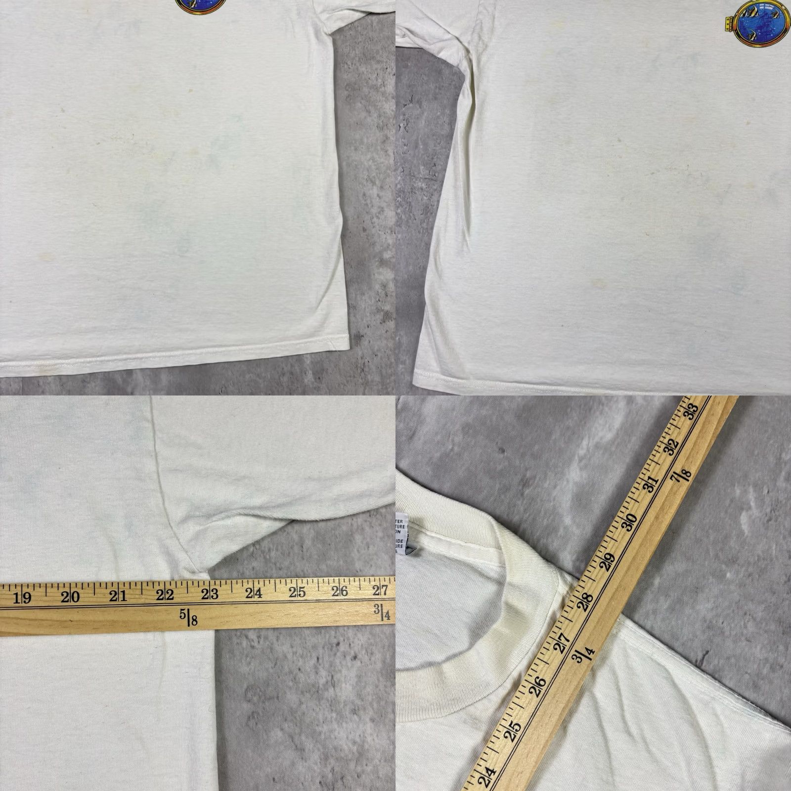 Gildan VINTAGE Gildan Ocean City Jamaica USA Fish Ocean Art T Shirt XL White Crew Neck Short Sleeve Graphic Print Men's Size US XL / EU 56 / 4 - 9 Thumbnail