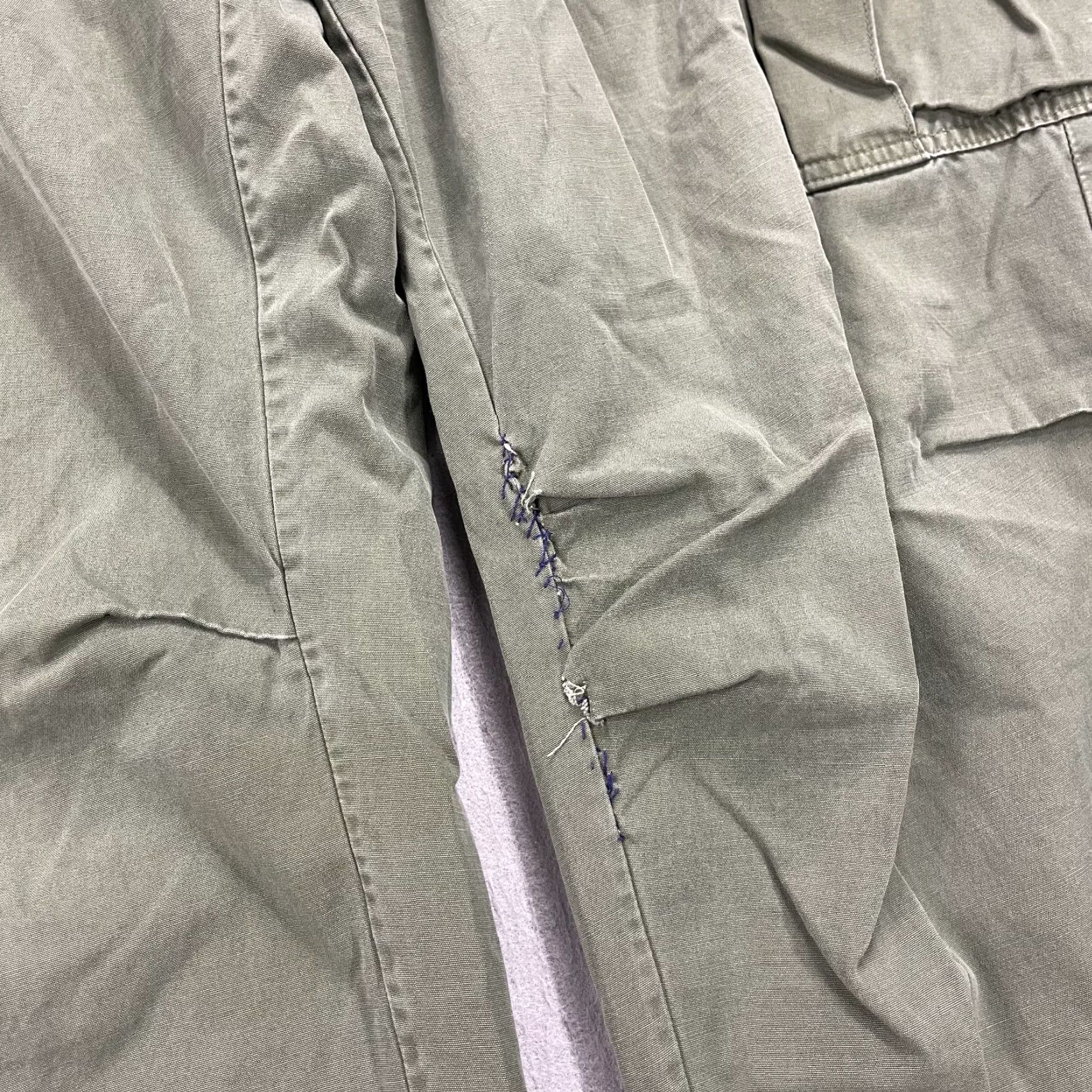 Vintage VINTAGE Army Pants Mens 36x30 Green Cargo Trousers Shade 107 Combat Tropical 70s Size US 36 / EU 52 - 5 Thumbnail