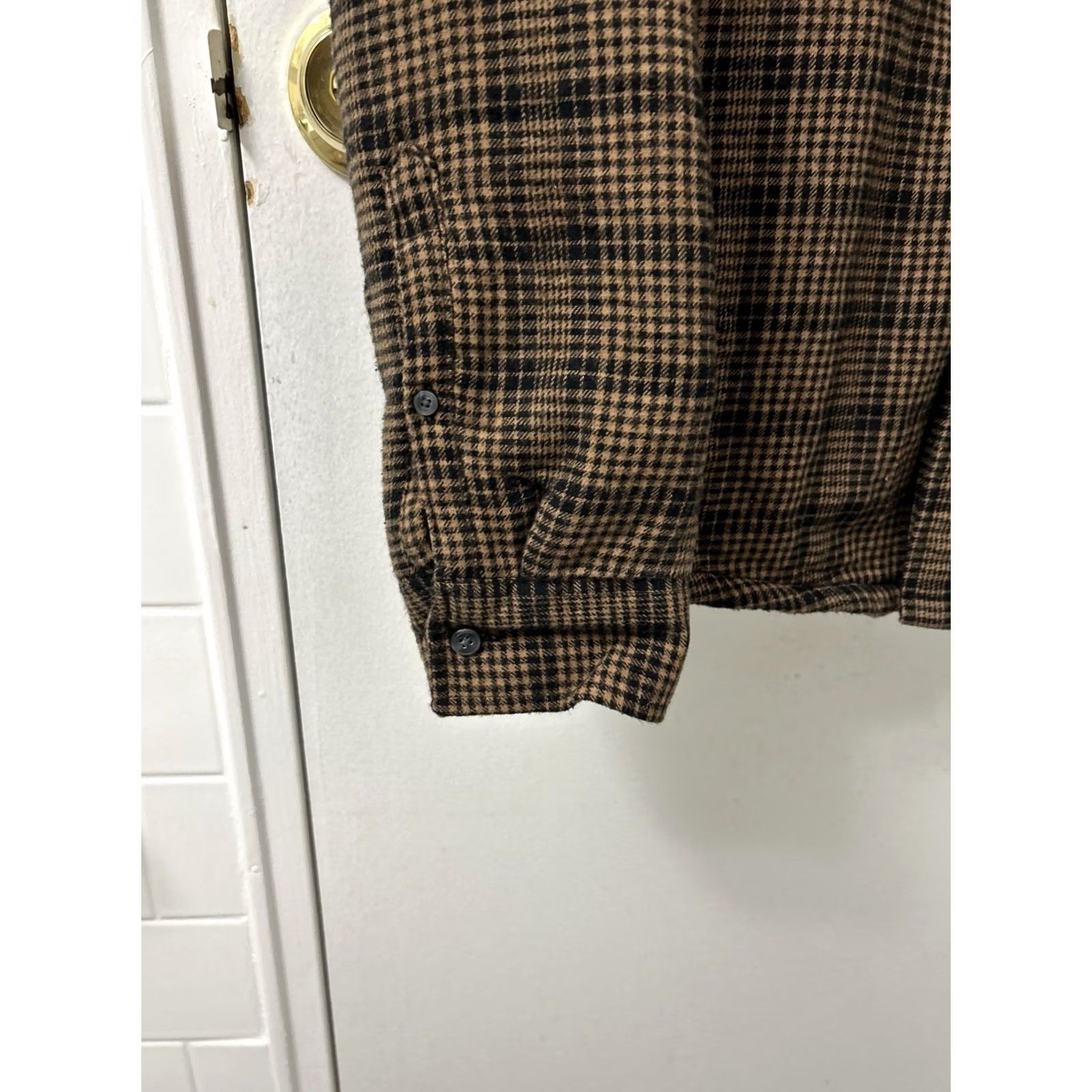 Michael Kors Michael Kors Shirt Jacket Mens M Brown Plaid Sherpa Lined Classic Shirt Jacket Size US M / EU 48-50 / 2 - 5 Thumbnail