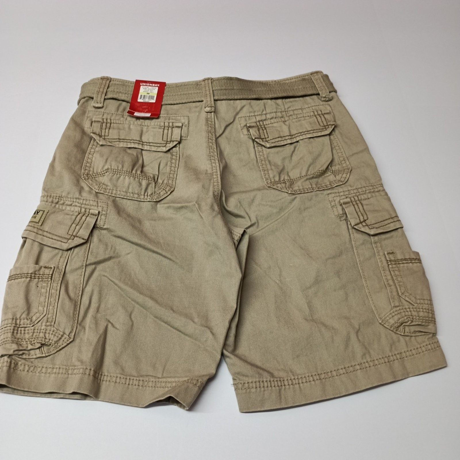 UNIONBAY Unionbay Men's Cargo Shorts Size 30 Desert + Belt Cotton Size US 30 / EU 46 - 4 Thumbnail