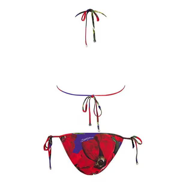 Dolce & Gabbana o1g2r1mq1024 Size: M / Floral Triangle Bikini in Multicolor Size ONE SIZE - 2 Thumbnail