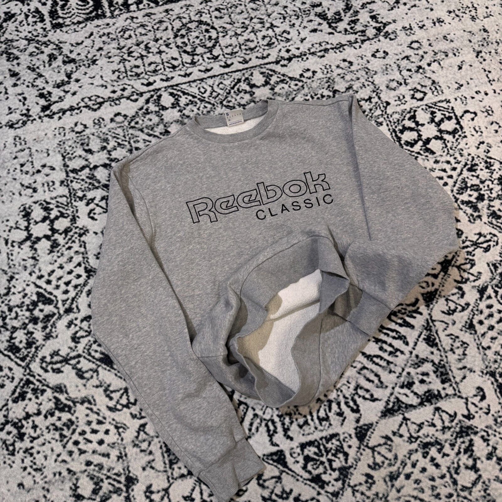 Reebok × Vintage Vintage Reebok Gray Cotton Crewneck Size S 90s Sport Logo Size US S / EU 44-46 / 1 - 10 Thumbnail