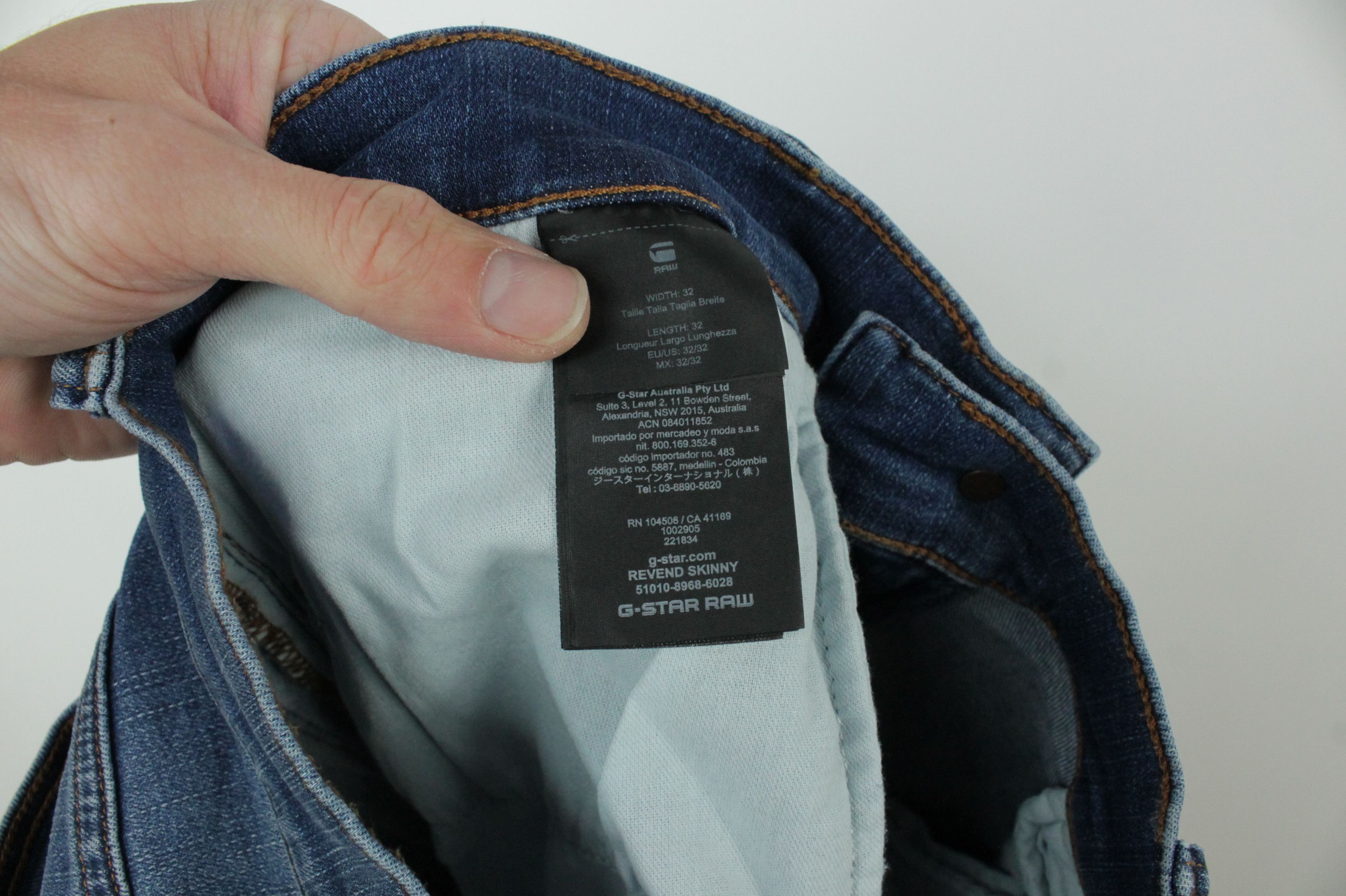 G-Star G-Star Raw Revend Skinny Blue Denim Jeans Size US 32 / EU 48 - 8 Thumbnail