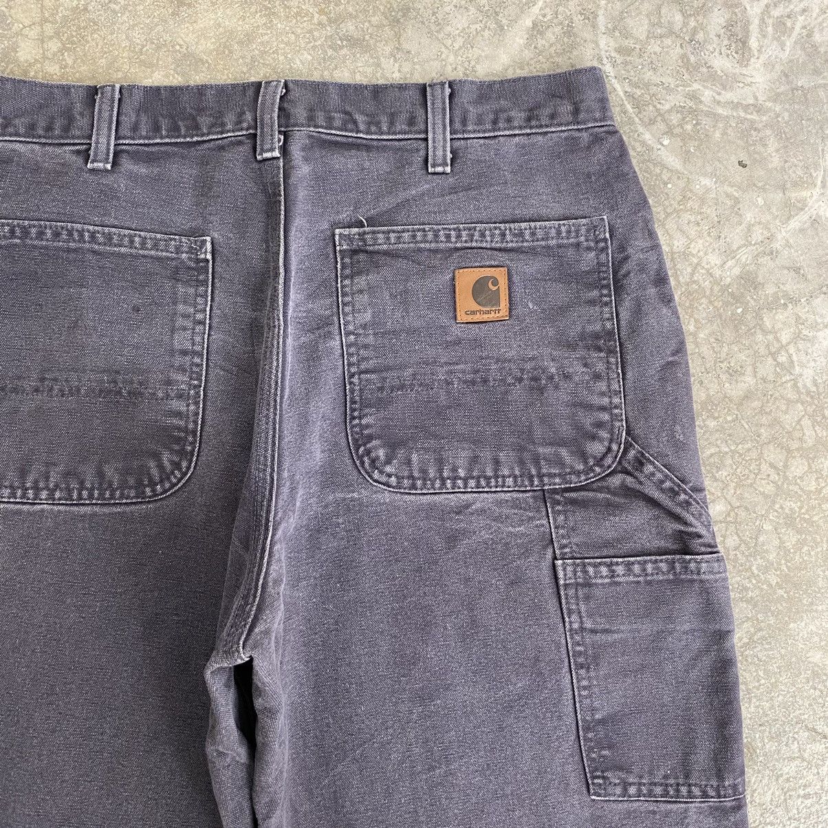 Carhartt Vintage Carhartt Faded Midnight Blue Dirty Carpenter Pants Size US 33 - 20 Thumbnail