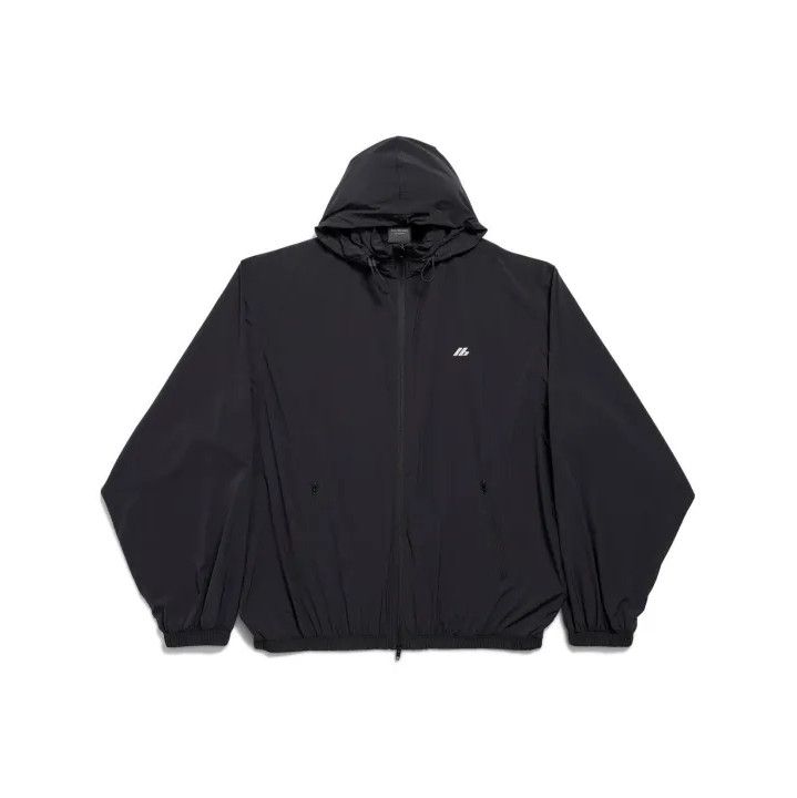 Balenciaga Balenciaga Black Hooded Zip-up Jacket Size US L / EU 52-54 / 3 - 1 Thumbnail