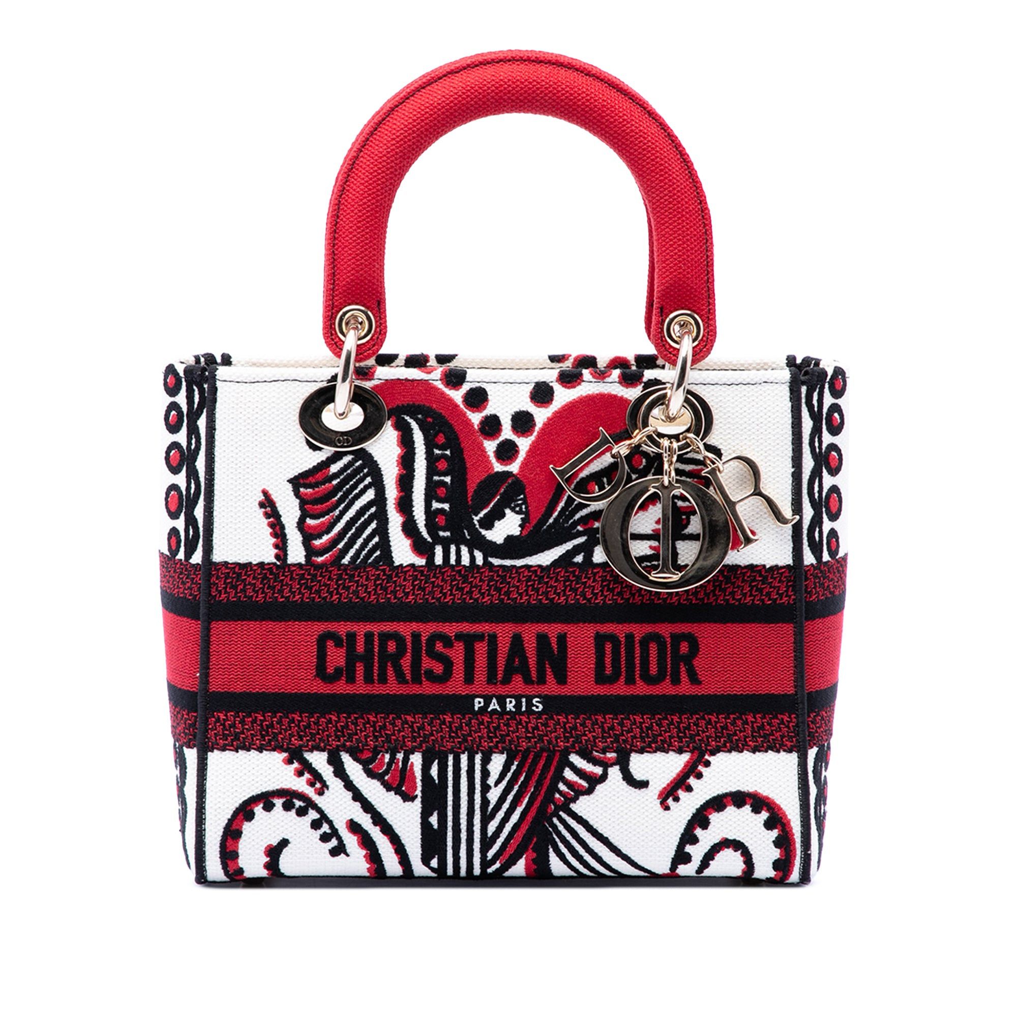 Dior Medium Embroidered Canvas Cupidon Lady D Lite Size ONE SIZE - 1 Thumbnail