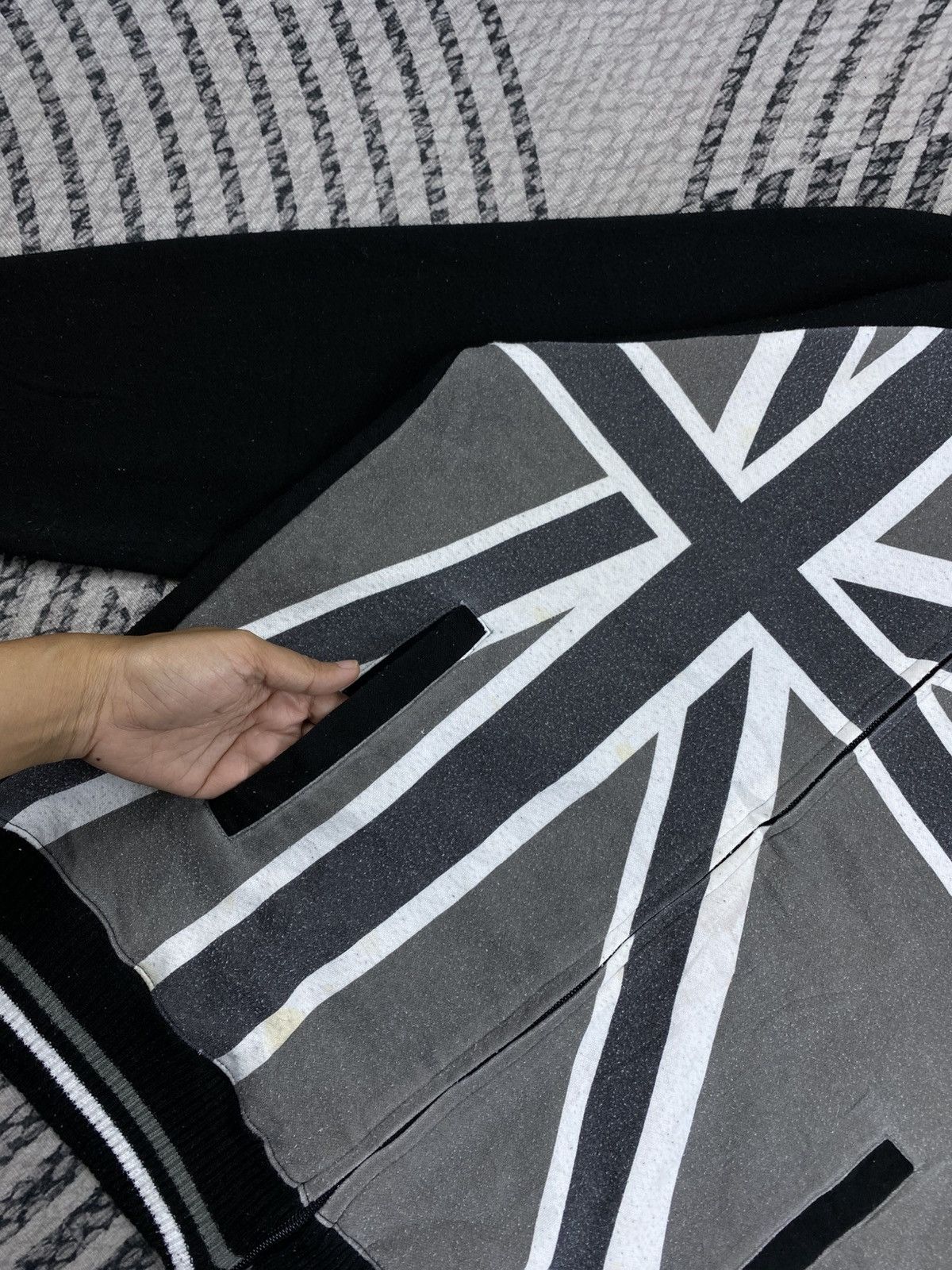Japanese Brand ST.Franc United Kingdom Flag Big Printed Zipper Jacket Size US M / EU 48-50 / 2 - 7 Thumbnail
