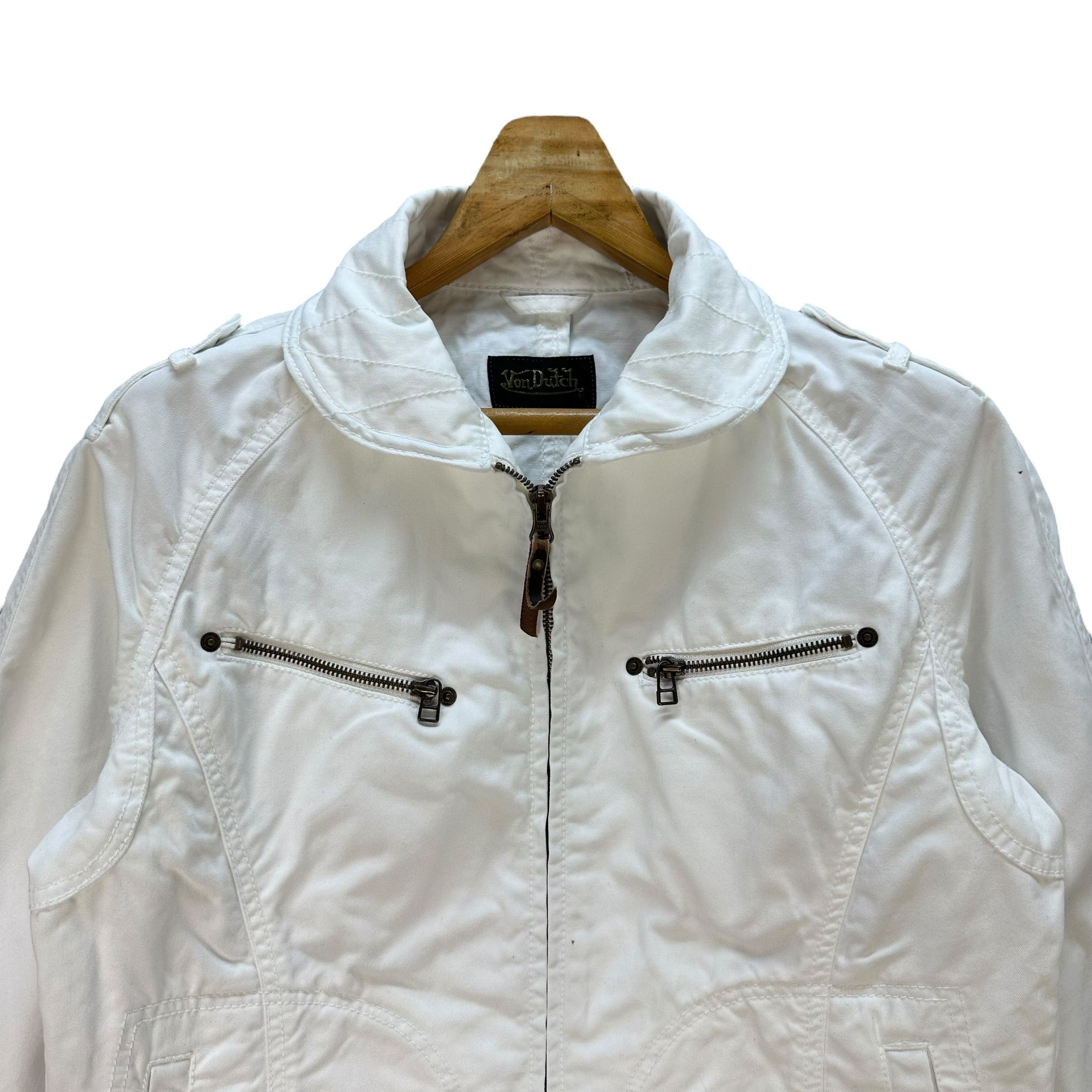 Von Dutch Vintage VON DUTCH 4 Pocket White Jacket #A74-1787 Size US L / EU 52-54 / 3 - 2 Thumbnail