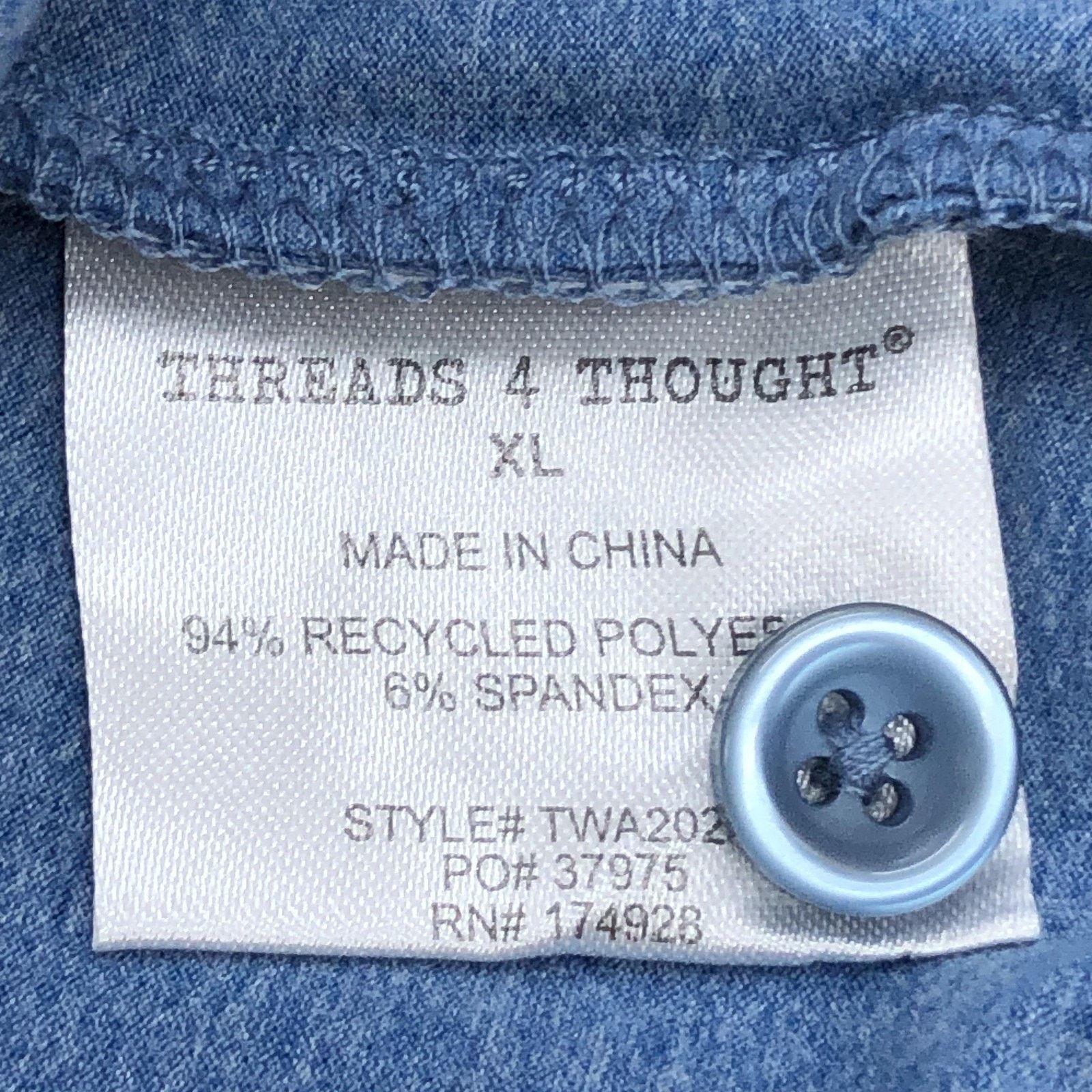 Threads 4 Thought Threads 4 Thought Polo Shirt XL Paulette Heather Luxe Jersey Size US XL / EU 56 / 4 - 17 Thumbnail