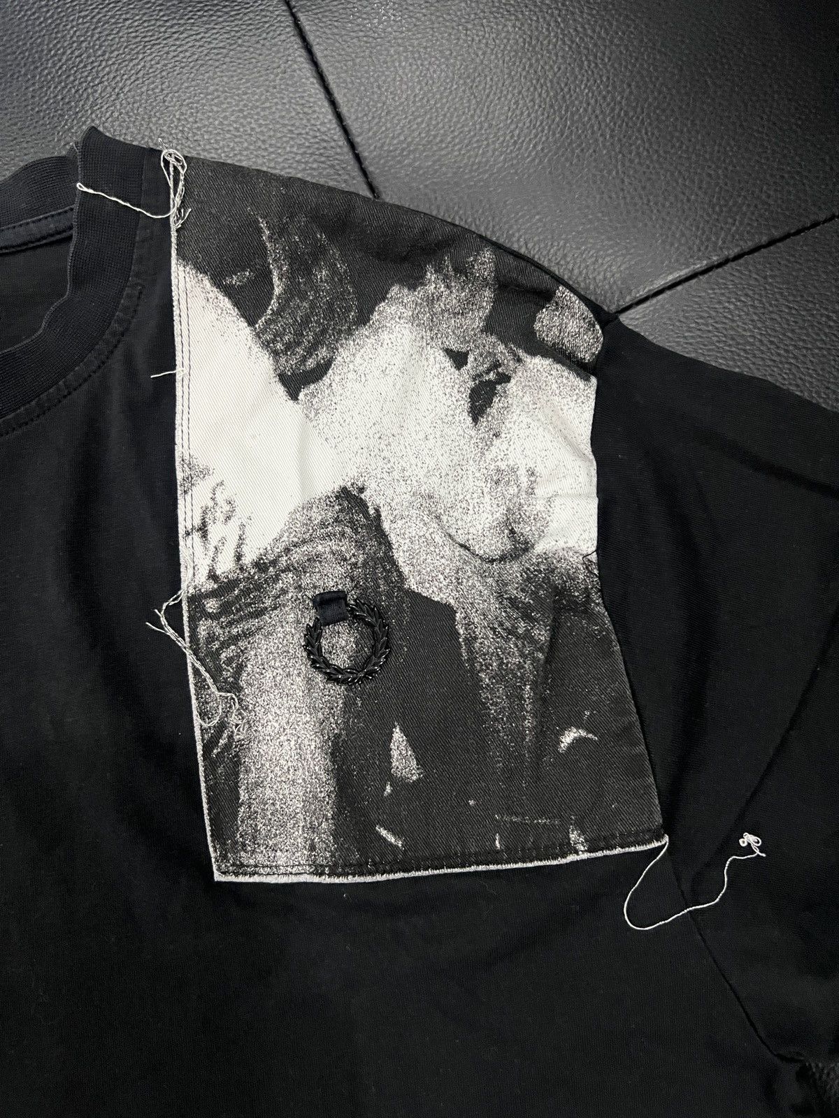 Raf Simons Fred Perry by Raf Simons Checkerboard Portrait Ring Detail T Size US M / EU 48-50 / 2 - 5 Thumbnail