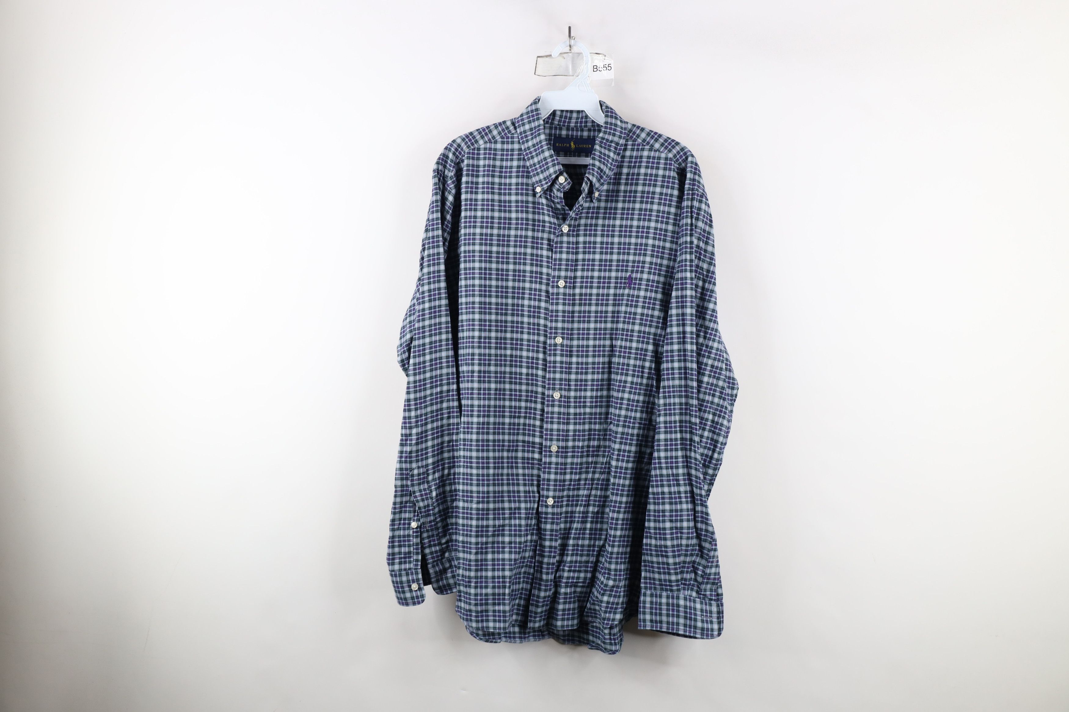Ralph Lauren × Vintage Vintage Ralph Lauren Lightweight Collared Button Down Shirt Size US L / EU 52-54 / 3 - 1 Thumbnail