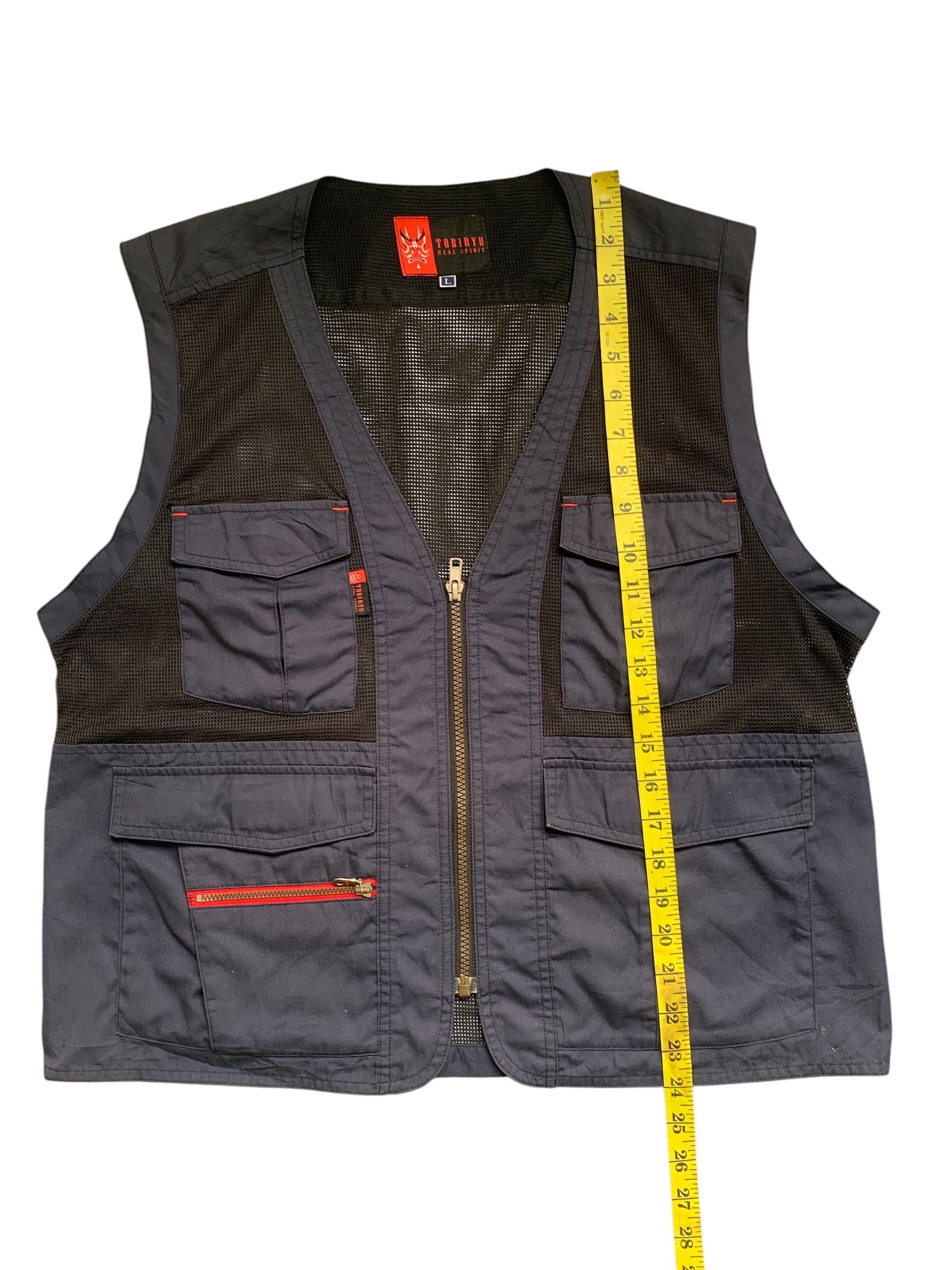 Japanese Brand Rare Design Vintage Tobiryu Real Spirit Vests Size US L / EU 52-54 / 3 - 9 Thumbnail