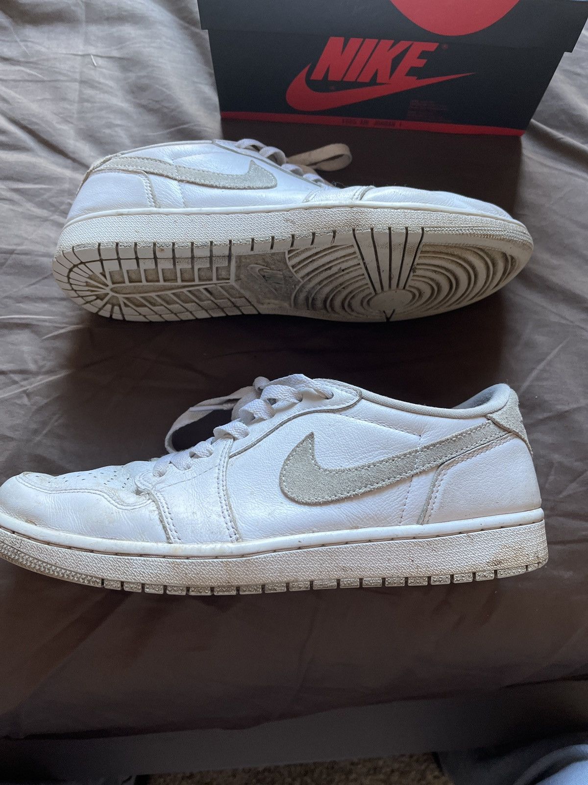 Jordan Brand × Nike Jordan neutral gray 1 lows Size US 10.5 / EU 43-44 - 2 Thumbnail