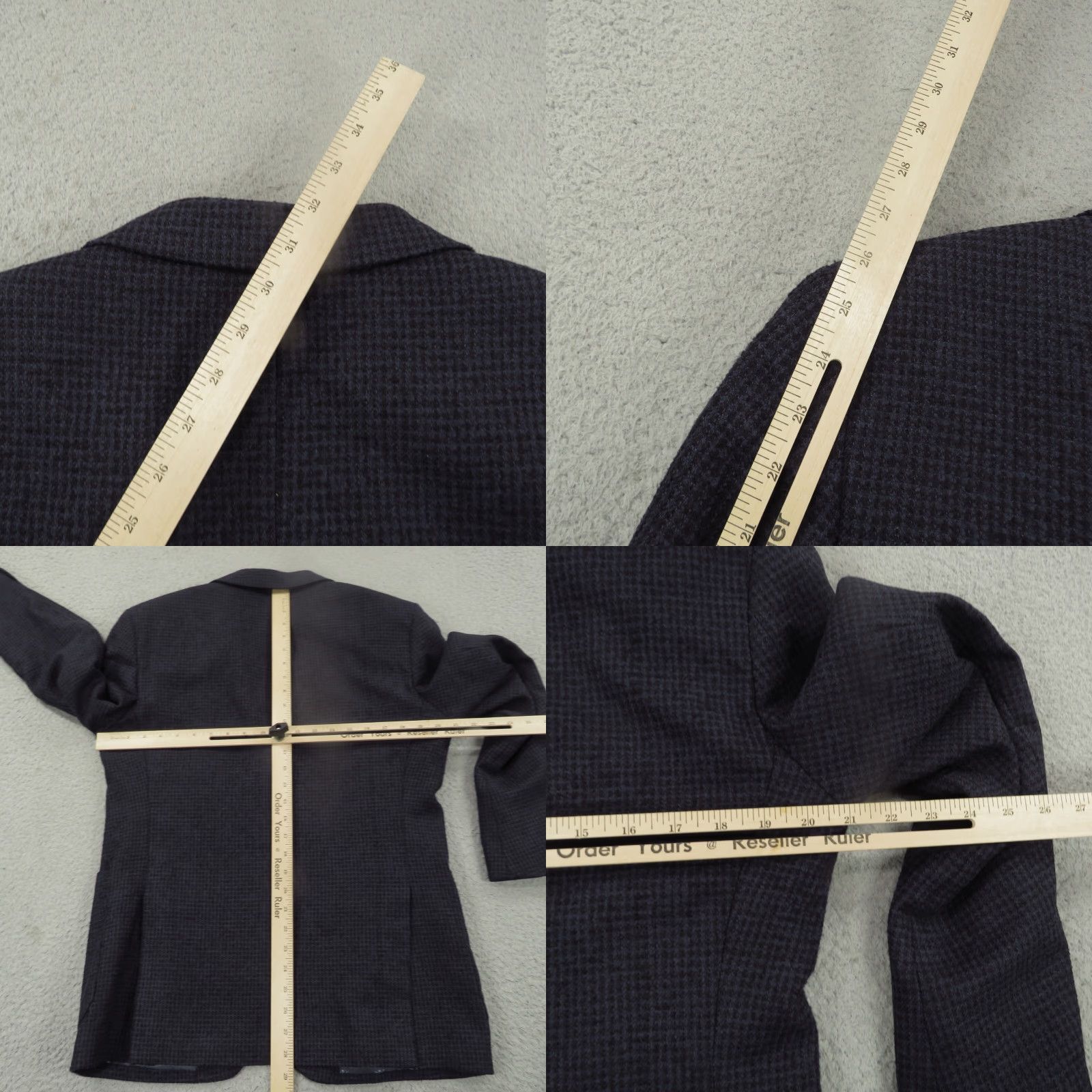 John Varvatos VINTAGE John Varvatos Blazer Men 40R Navy Wool Silk Cotton Chore Travel Bond Jacket USA Size 40R - 9 Thumbnail