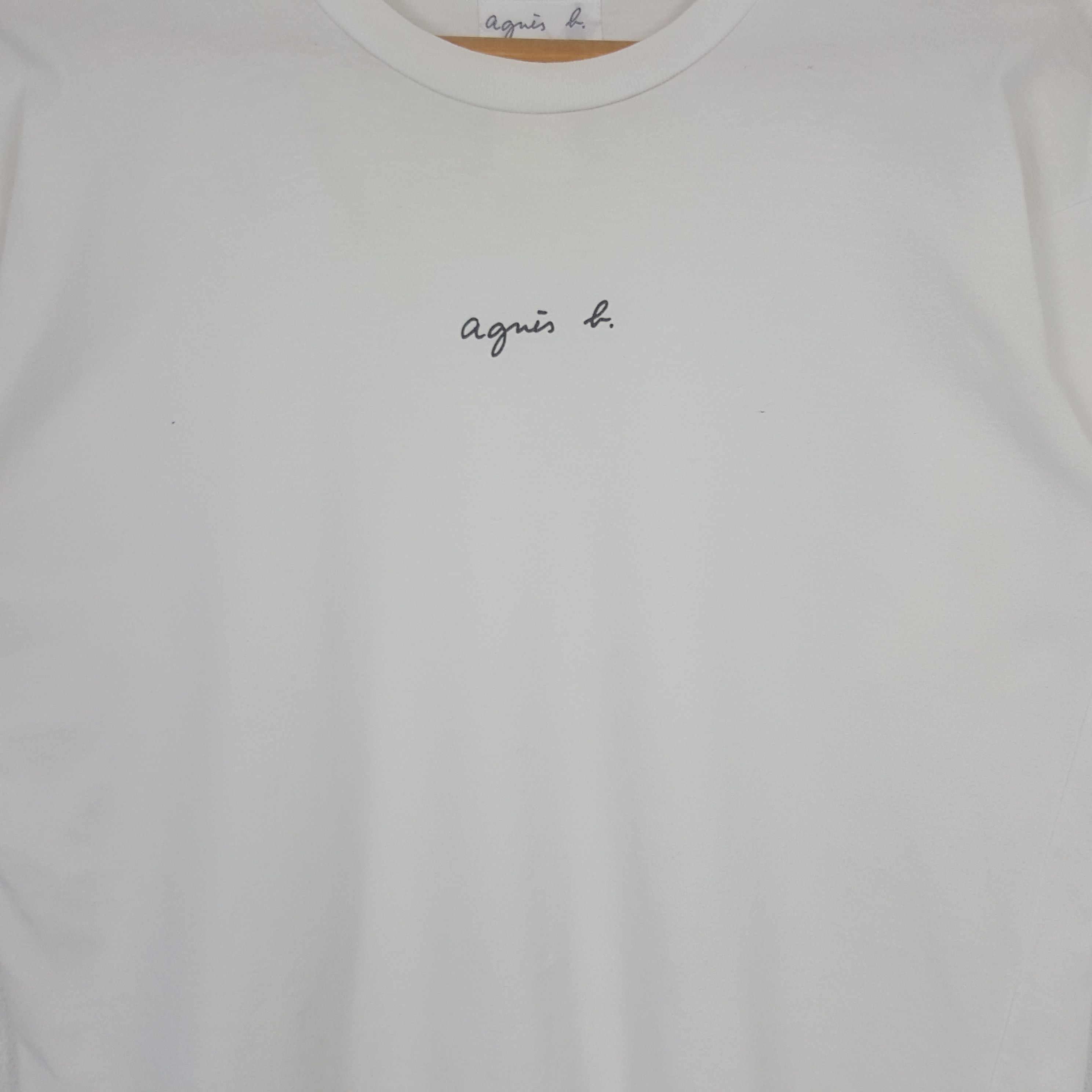 agnes b. Vintage Agnes b. Paris Designer Brand Logo Tshirt RR19 Size US M / EU 48-50 / 2 - 2 Thumbnail