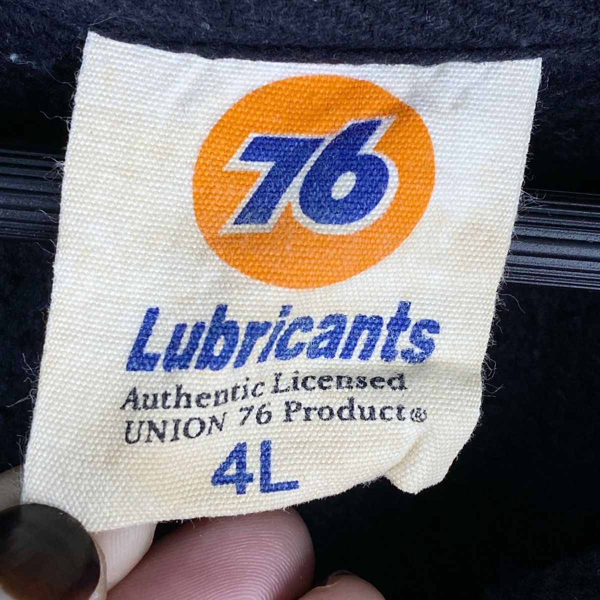 Designer × Vintage 76 Lubricants Hoodie Sweatshirt Full Zip Pullover Jumper Size US XL / EU 56 / 4 - 7 Thumbnail