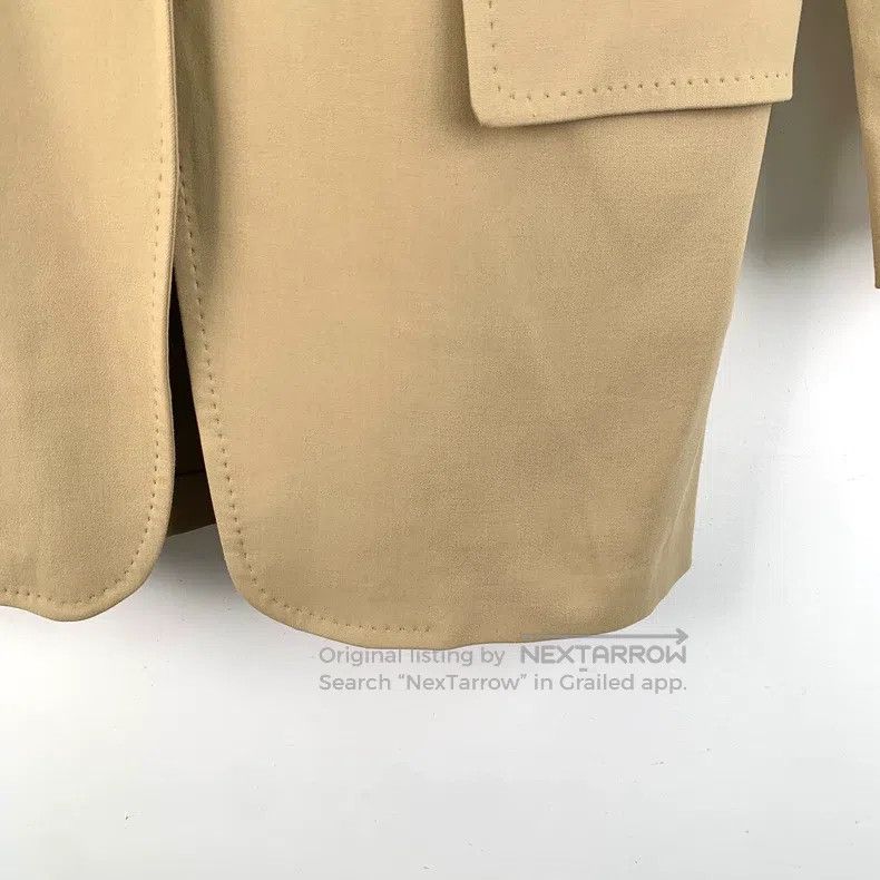 Max Mara Max Mara Brown Cotton Lapel Single Button Long Sleeve Suit Size XS / US 0-2 / IT 36-38 - 4 Thumbnail