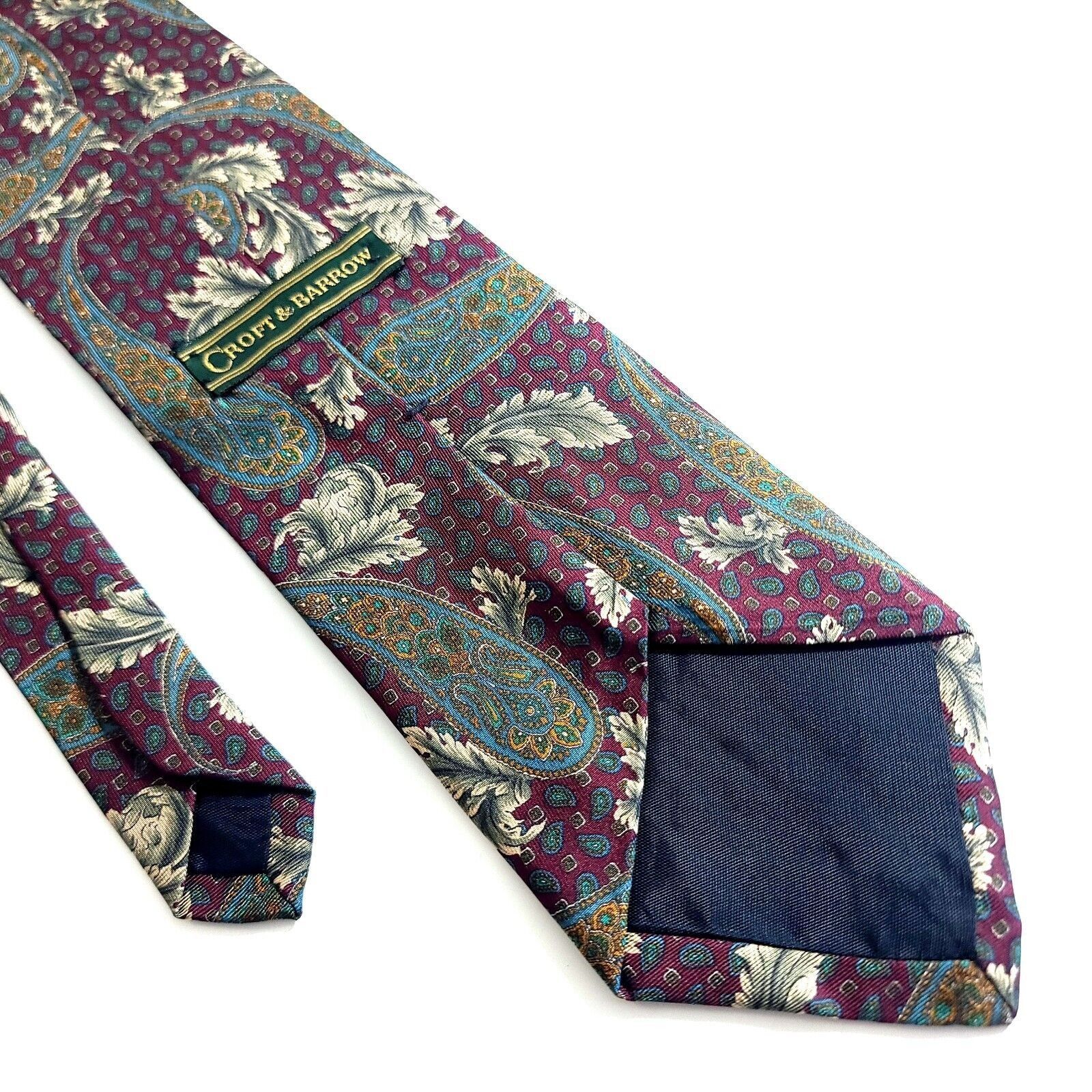 Croft & Barrow Croft & Barrow Red Teal Tan Baroque Paisley Floral Print Sho Size ONE SIZE - 4 Thumbnail