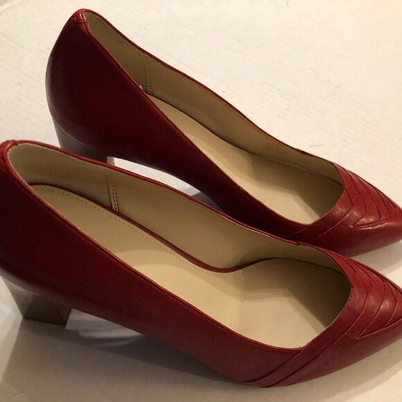 COLE HAAN WOMEN'S RED SHOES SIZE: 11B