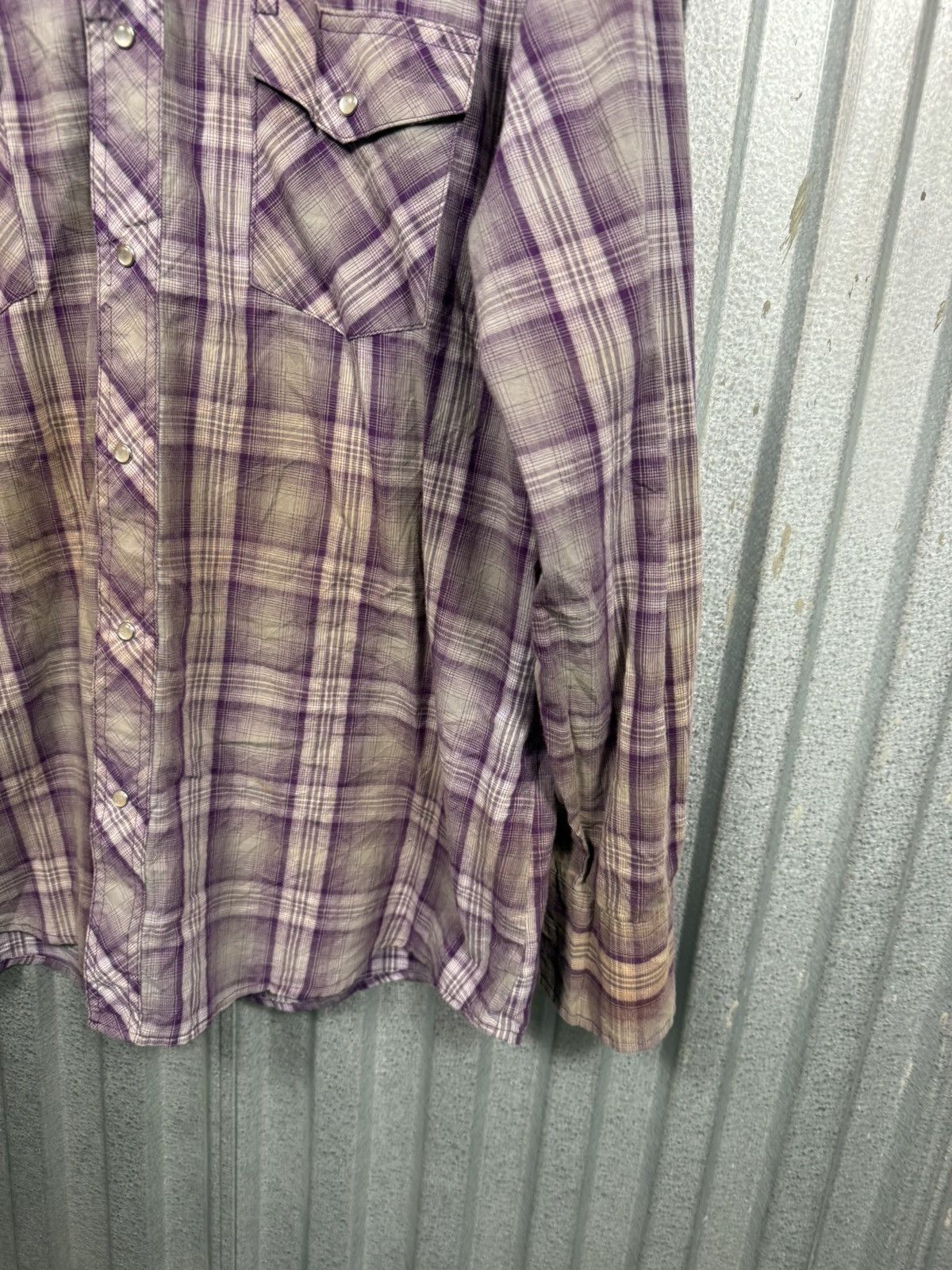 Wrangler Vintage Wrangler Classic Purple Pearl Snap Western Button Up Size US XL / EU 56 / 4 - 4 Thumbnail