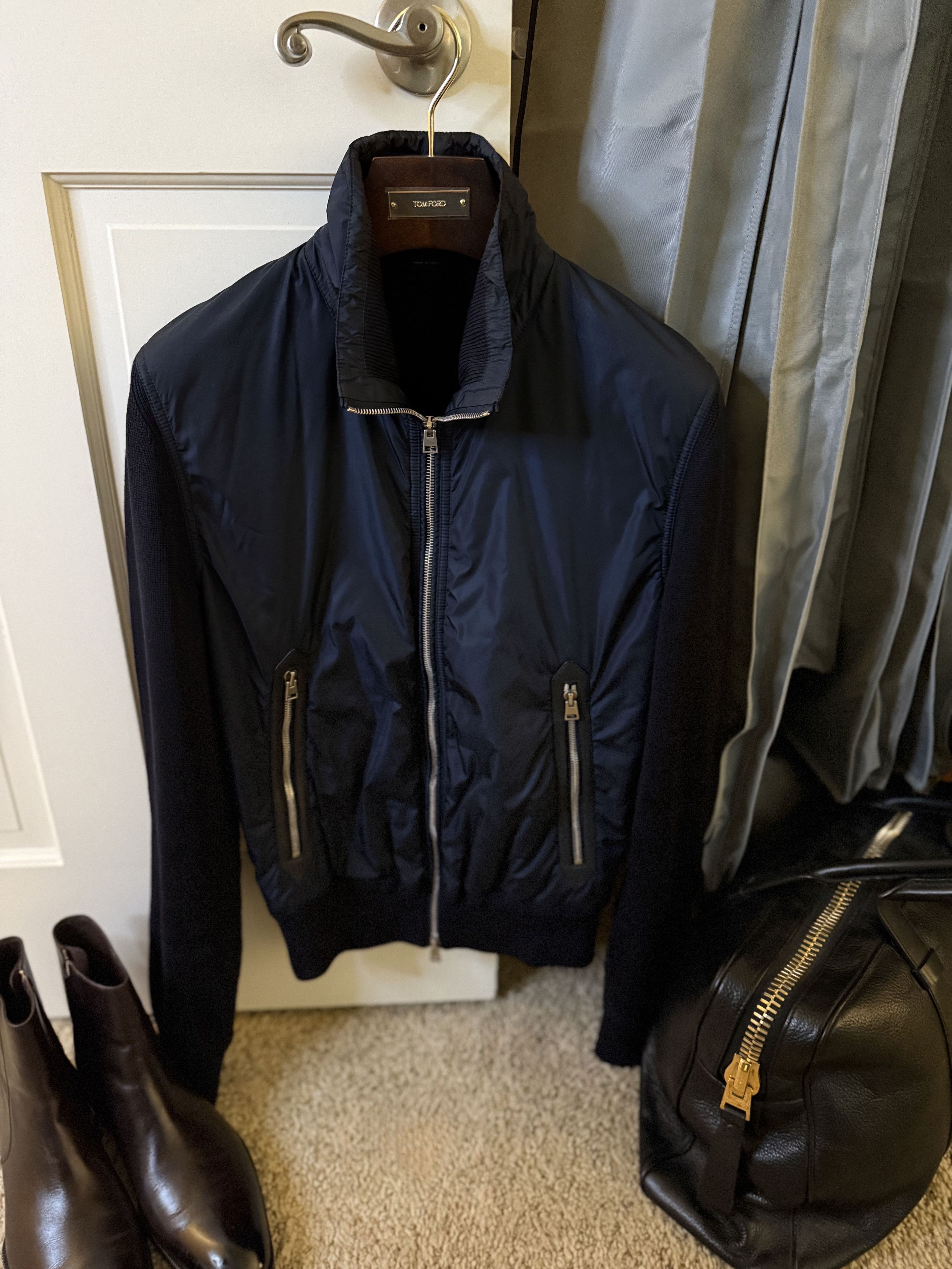 Tom Ford Best Dressed Rare $4,350 w/tax TOM FORD Panel Knit Jacket Size US M / EU 48-50 / 2 - 1 Thumbnail