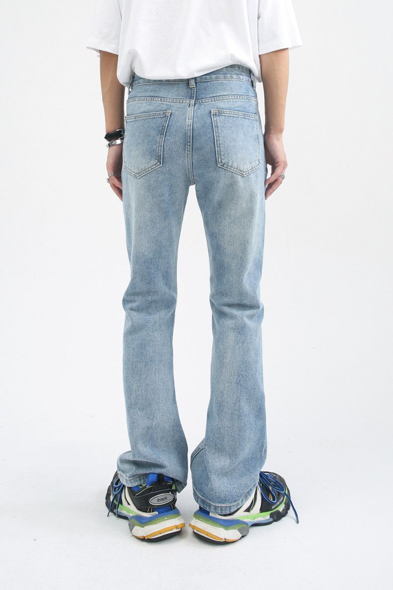 Japanese Brand Japanese retro all-match wide-leg flared washed jeans Size US 32 / EU 48 - 5 Thumbnail
