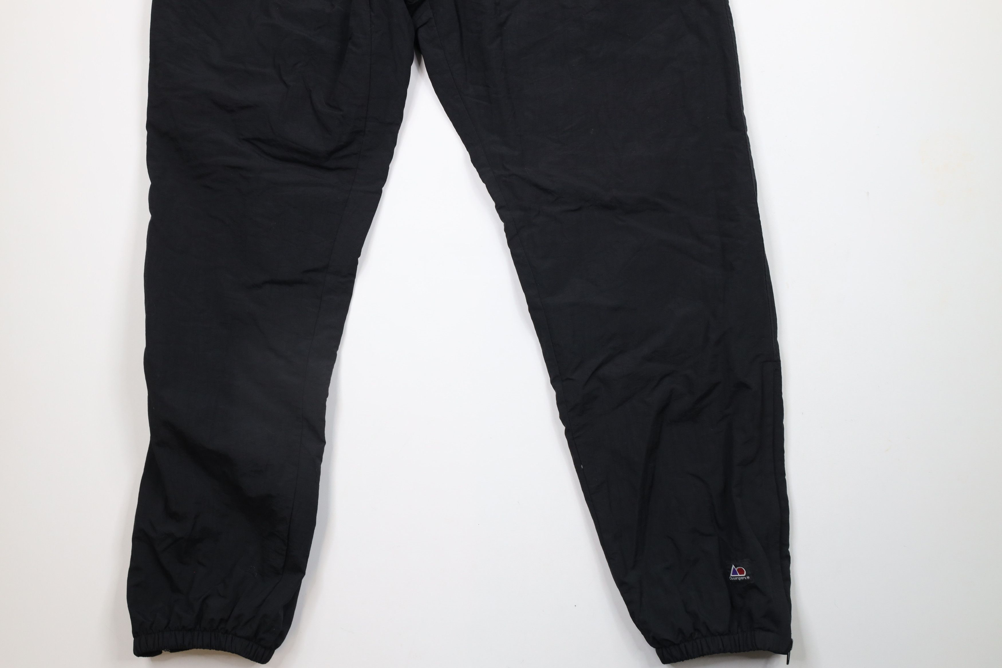 Vintage Vintage 90s Streetwear Lined Cuffed Joggers Pants Black Size US 38 / EU 54 - 4 Thumbnail