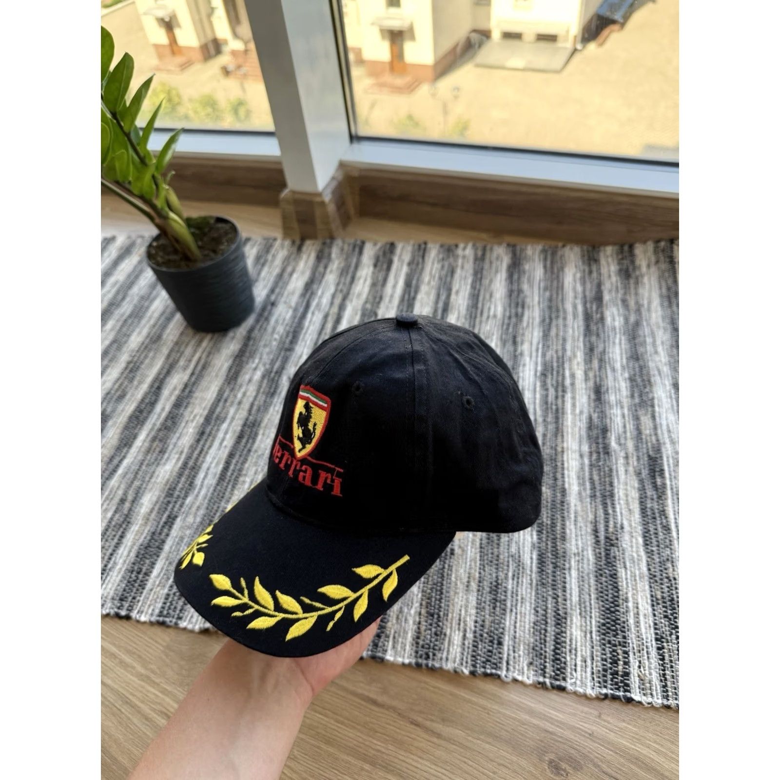 Ferrari VINTAGE Ferrari Racing Cap Snapback Hat Black One Size Men Size ONE SIZE - 3 Thumbnail