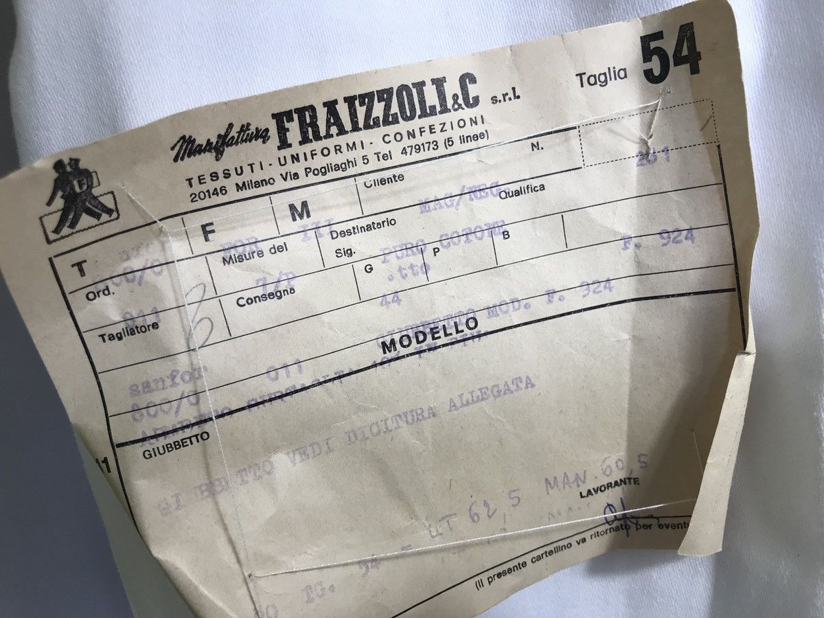 Vintage NWT fraizzoli milano jacket mens white vintage 80s Italy Size 44R - 6 Thumbnail