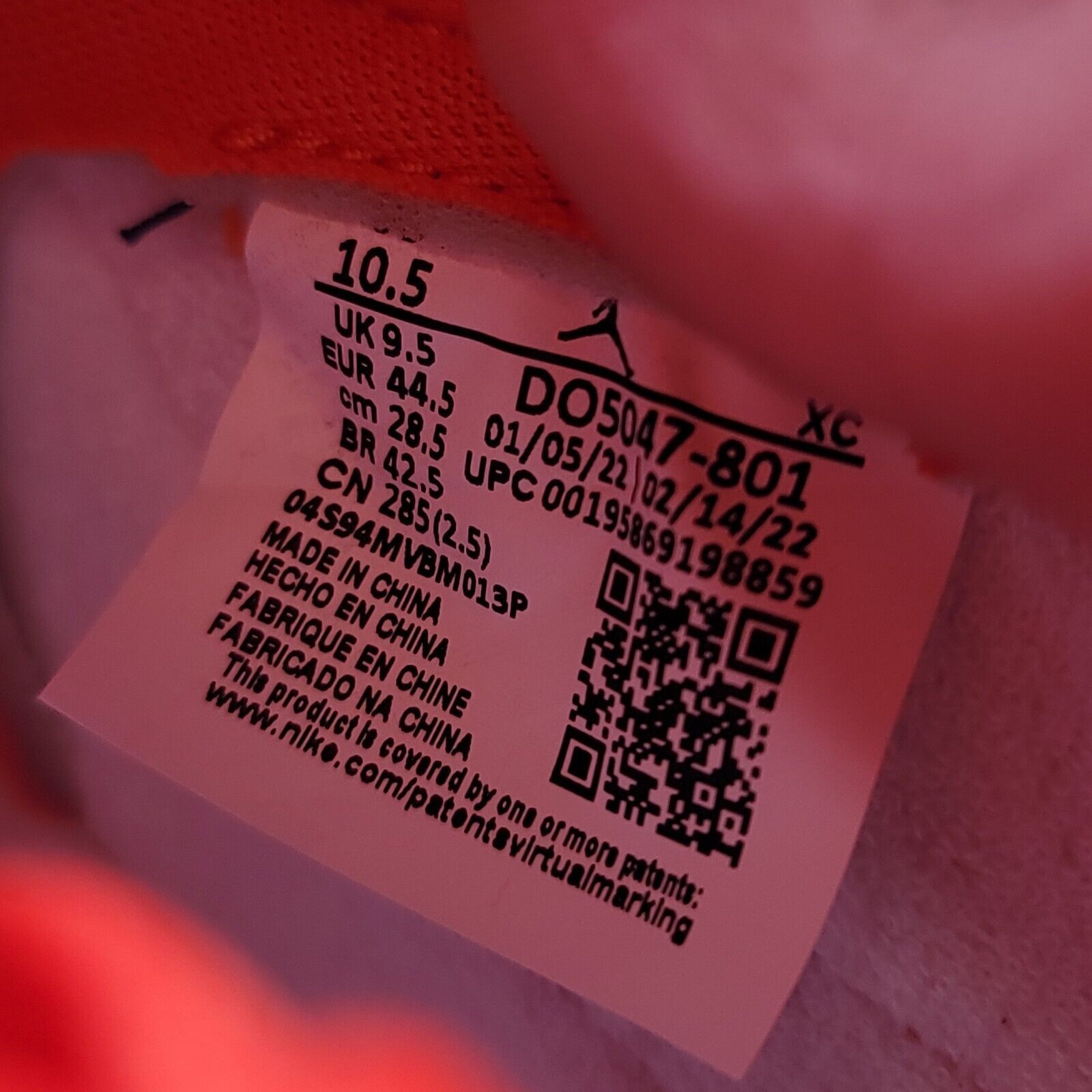 Nike Nike Air Jordan 1 KO Shoe Mens Size 10.5 DO5047-801 Orange Size US 10.5 / EU 43-44 - 9 Thumbnail