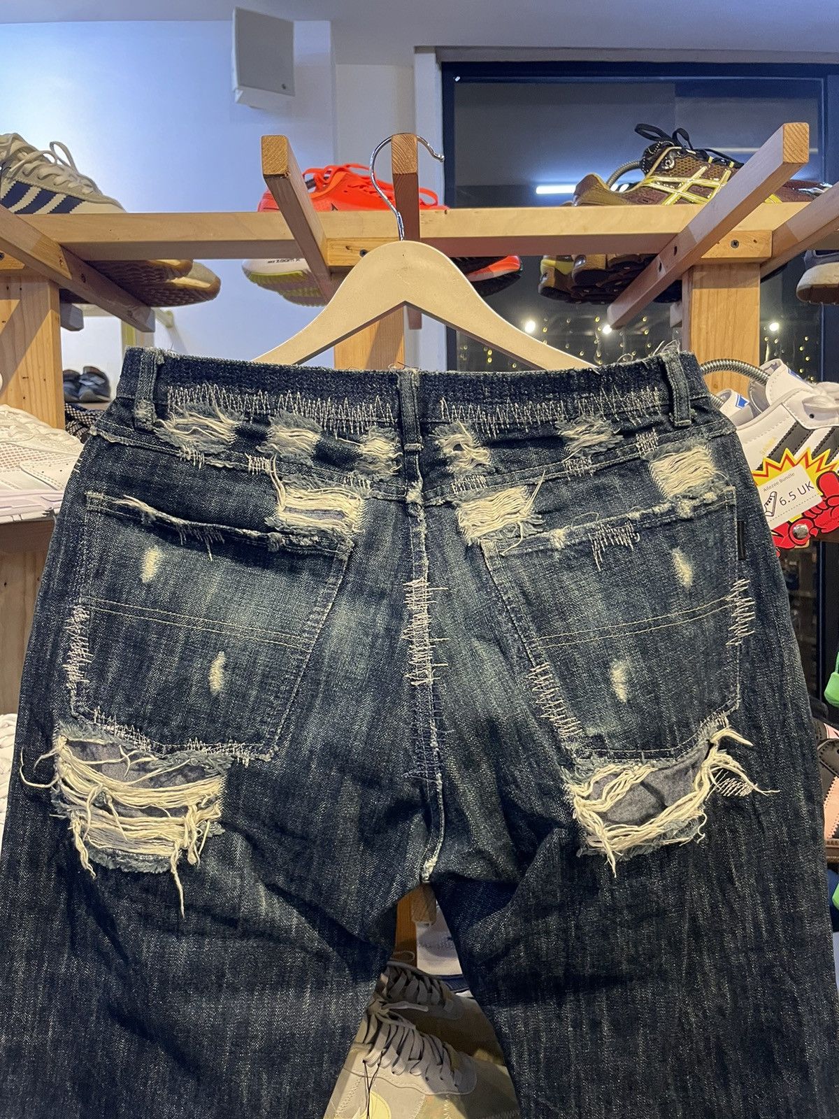 Japanese Brand × Vintage Vintage Xescape Distressed Denim Pant Size US 30 / EU 46 - 10 Thumbnail