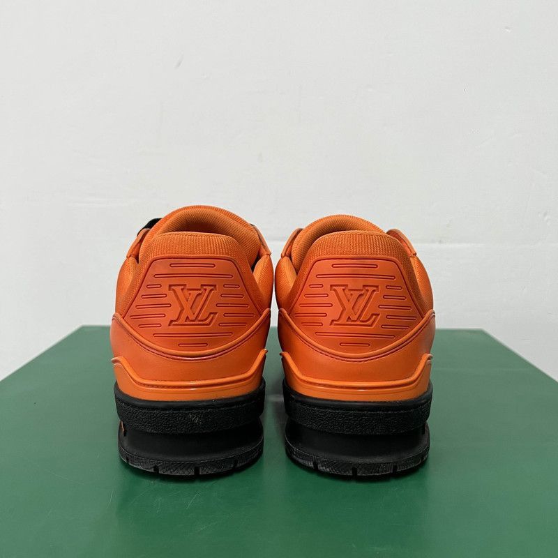 Louis Vuitton Louis Vuitton Trainer Low Top Sneakers in Orange -2508 Size US 9.5 / EU 42-43 - 3 Thumbnail