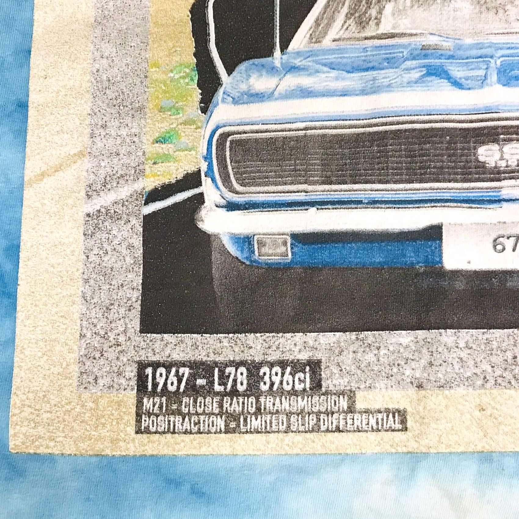 Vintage GM Men Tie-Dye 1967 Chevrolet Camaro Classic Graphic T-Shirt XL Size US XL / EU 56 / 4 - 4 Thumbnail