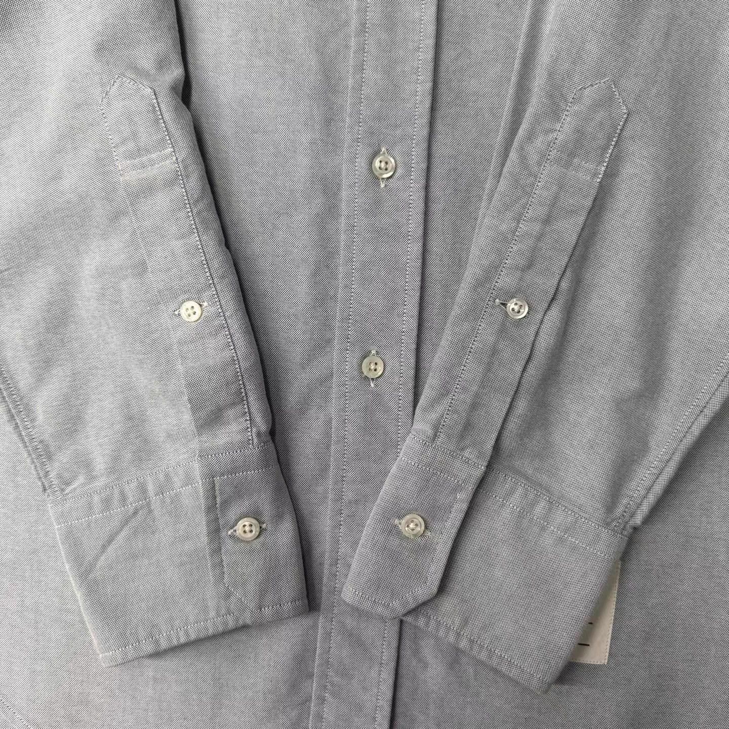 Thom Browne TB Light Blue Ski Logo Long Sleeve Shirt Q10 Size US XL / EU 56 / 4 - 2 Thumbnail