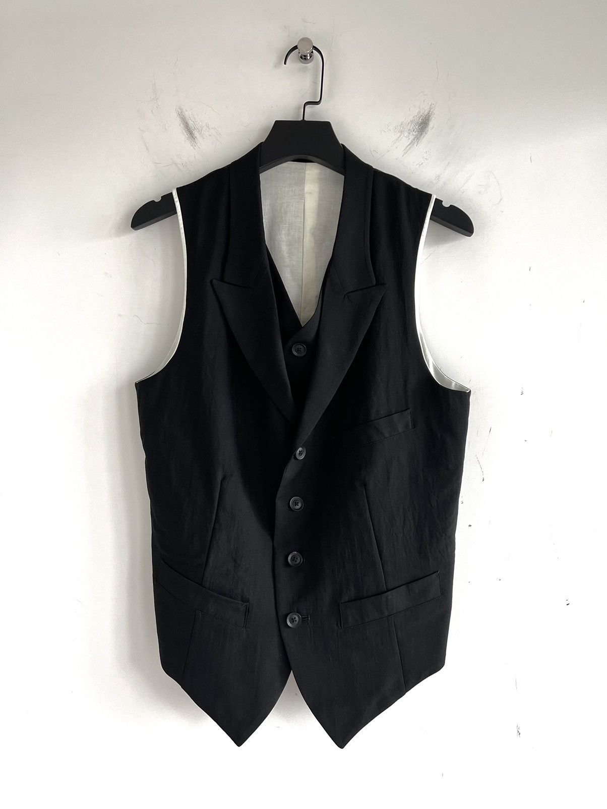 Yohji Yamamoto Yohji Yamamoto Pour Homme - FRONT DOUBLE VEST Size US L / EU 52-54 / 3 - 1 Thumbnail