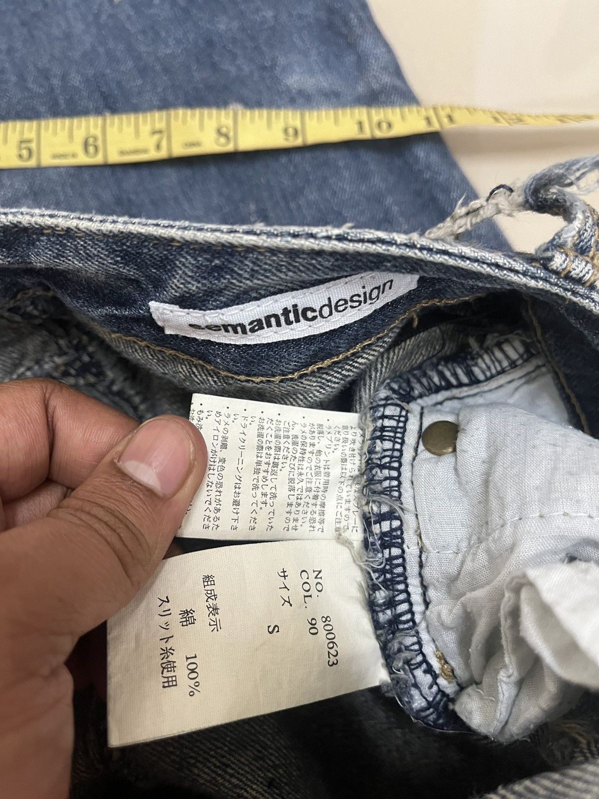 Hysteric Glamour Semantic Design distressed flared silver dust low rise F1 Size US 28 / EU 44 - 20 Thumbnail