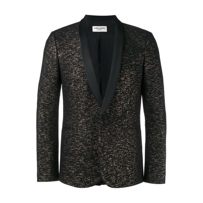 Saint Laurent Paris Hedi Slimane x Saint Laurent Jacquard Tuxedo Size 46 SS2016 Size 46L - 2 Thumbnail