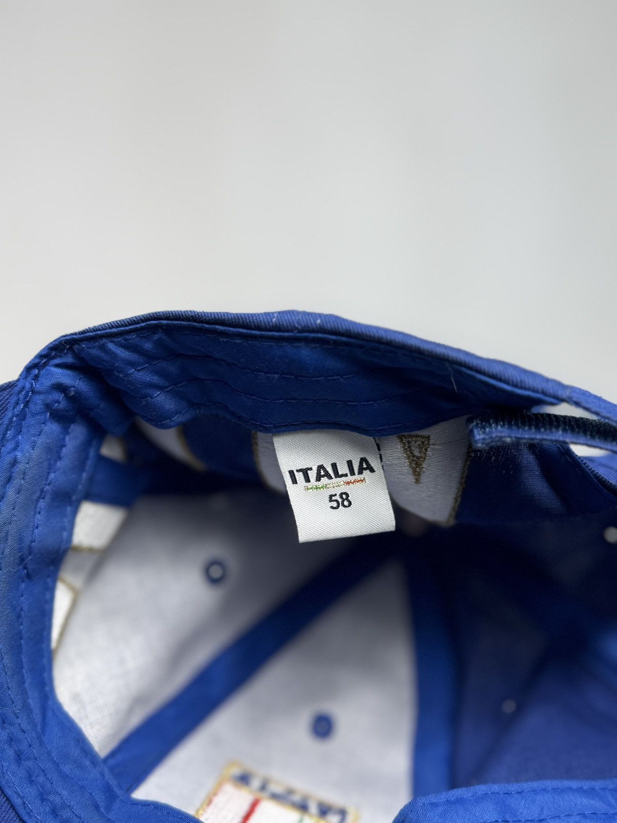 Vintage Italia Vintage Cap Big Logo Blue Size ONE SIZE - 5 Thumbnail
