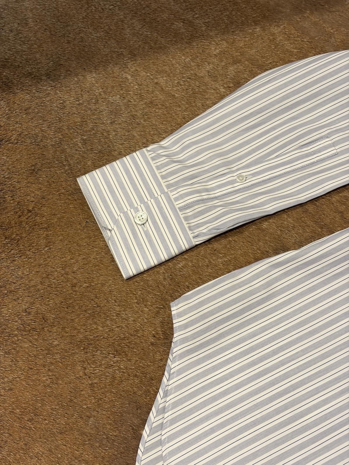Louis Vuitton Louis Vuitton Slim Fit Striped Shirt Size US M / EU 48-50 / 2 - 6 Thumbnail