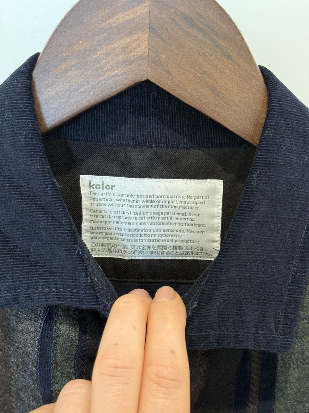 Kolor Kolor corduroy patch shirt Size US S / EU 44-46 / 1 - 4 Thumbnail