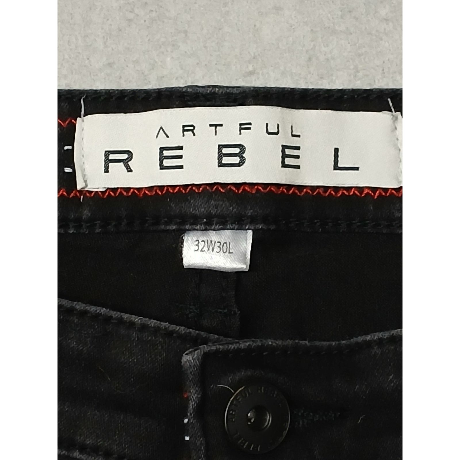 Other Artful Rebel (32x30) Black Jax Slim Stretch Straight Pants Size US 32 / EU 48 - 7 Thumbnail