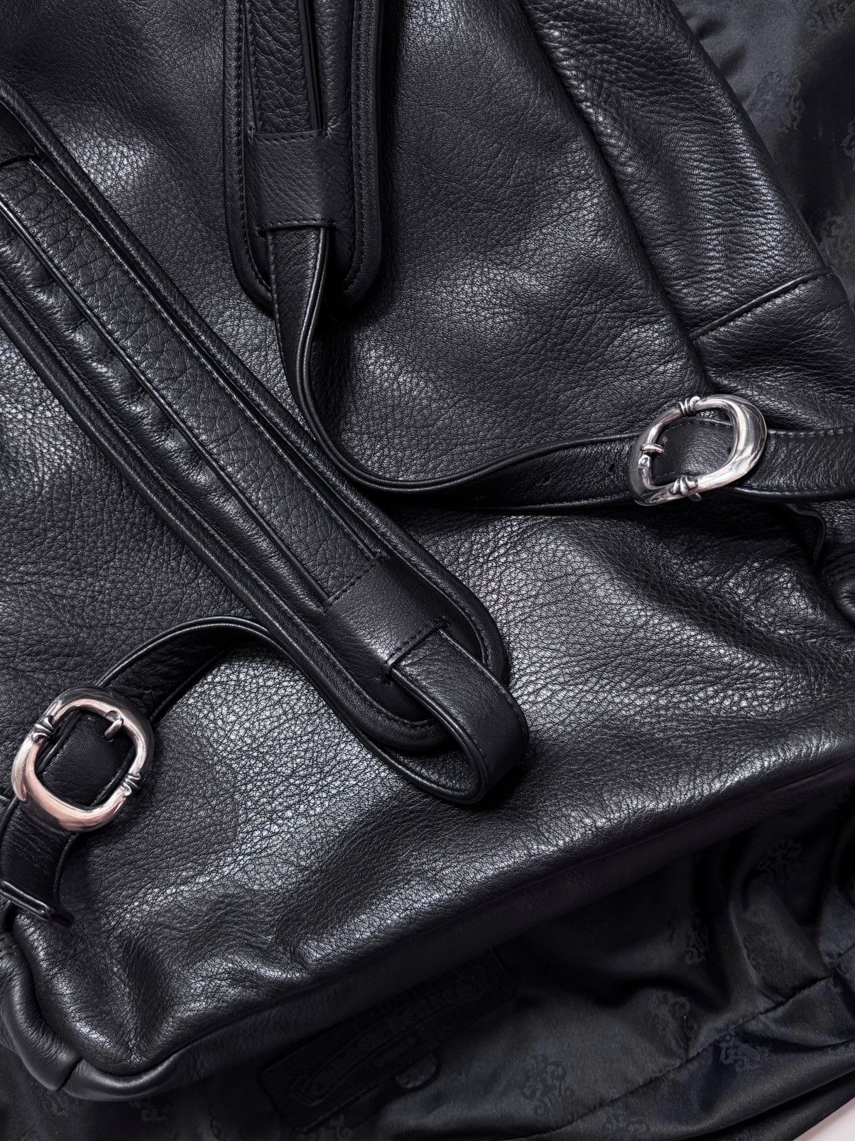Chrome Hearts Chrome Hearts 7th Grade Black Leather Cross Backpack Size ONE SIZE - 7 Thumbnail