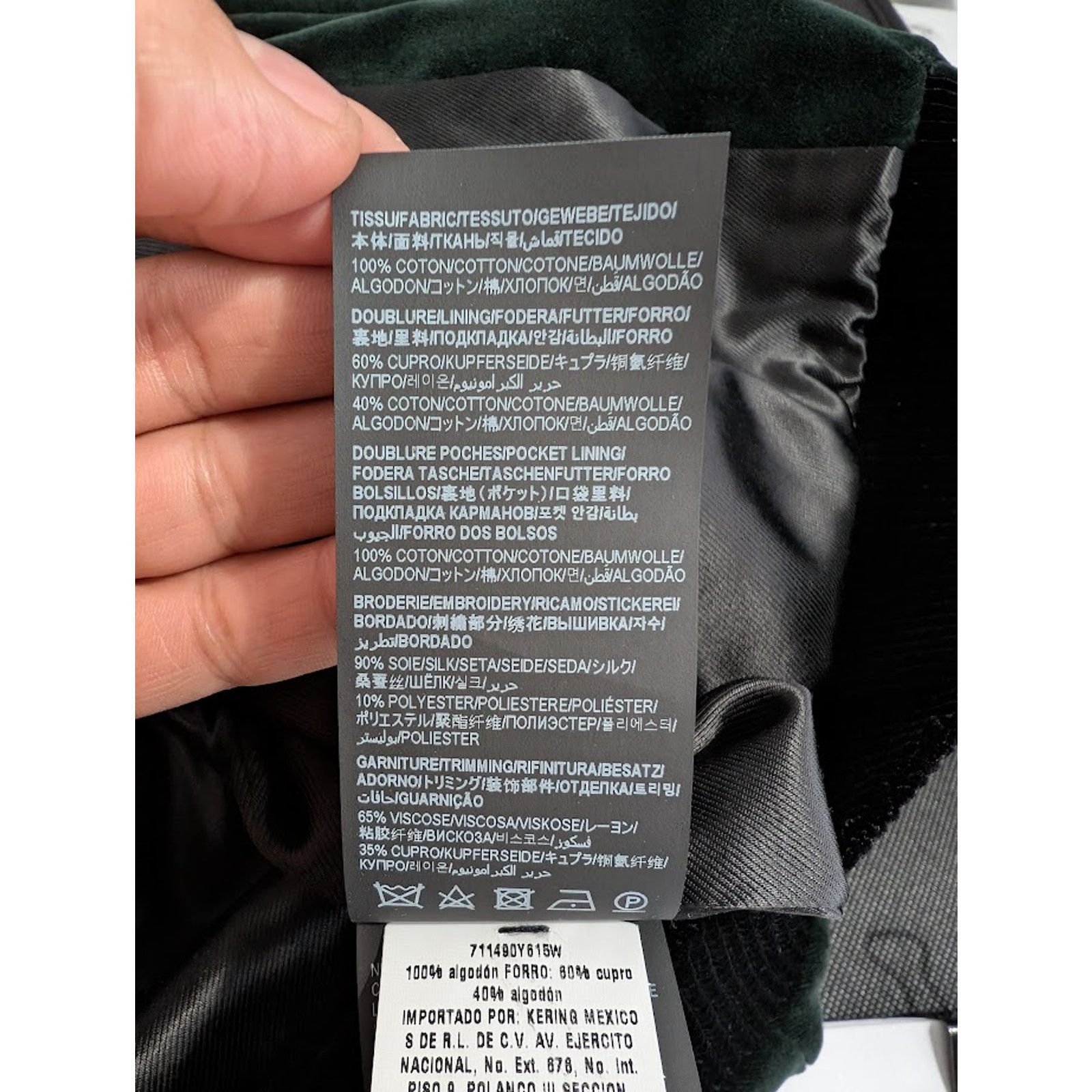 Saint Laurent Paris o1rshd1 Teddy College Cotton Jacket in Green Emerald Size US L / EU 52-54 / 3 - 14 Thumbnail