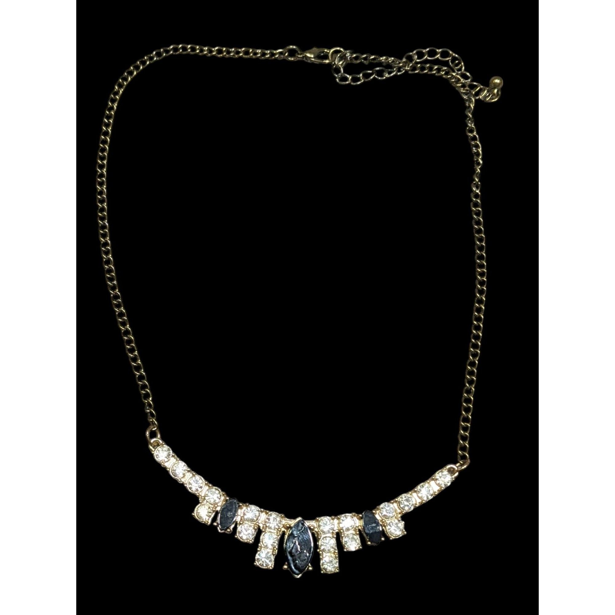 Other Vintage Glam Rhinestone Statement Formal Necklace Size ONE SIZE - 1 Thumbnail